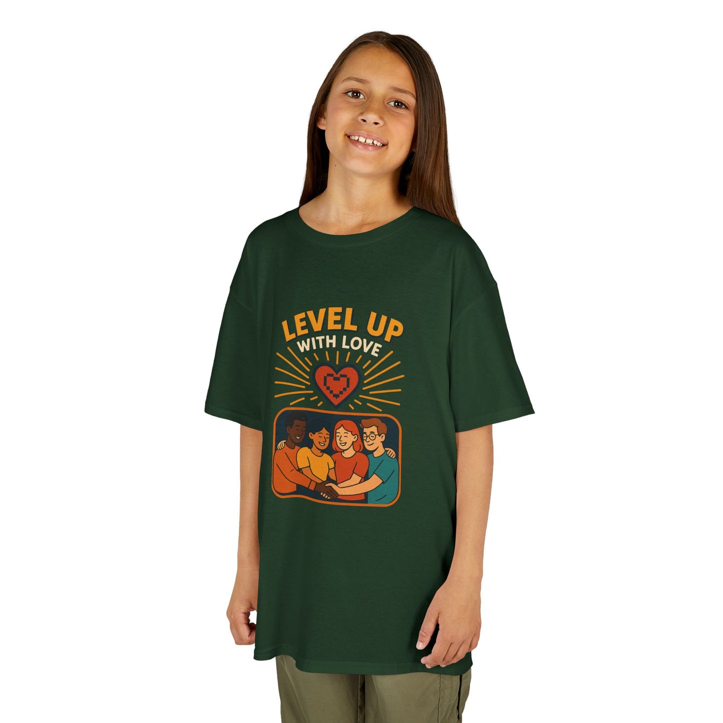 Christian Level Up Kids Tee | Fun Graphic T-Shirt for Play, Gift for Kids, Birthday Party, Family Gatherings, Casual Wear