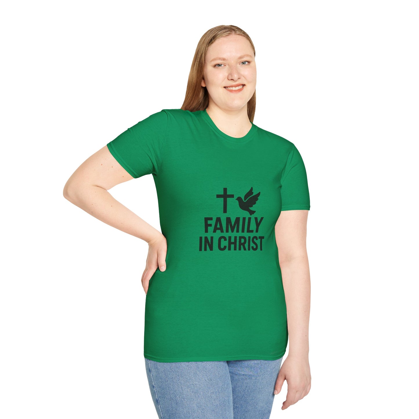Faith-Inspired Family T-Shirt, Christian Gift, Unisex Tee for Family Events, Church Outfits, Religious Apparel