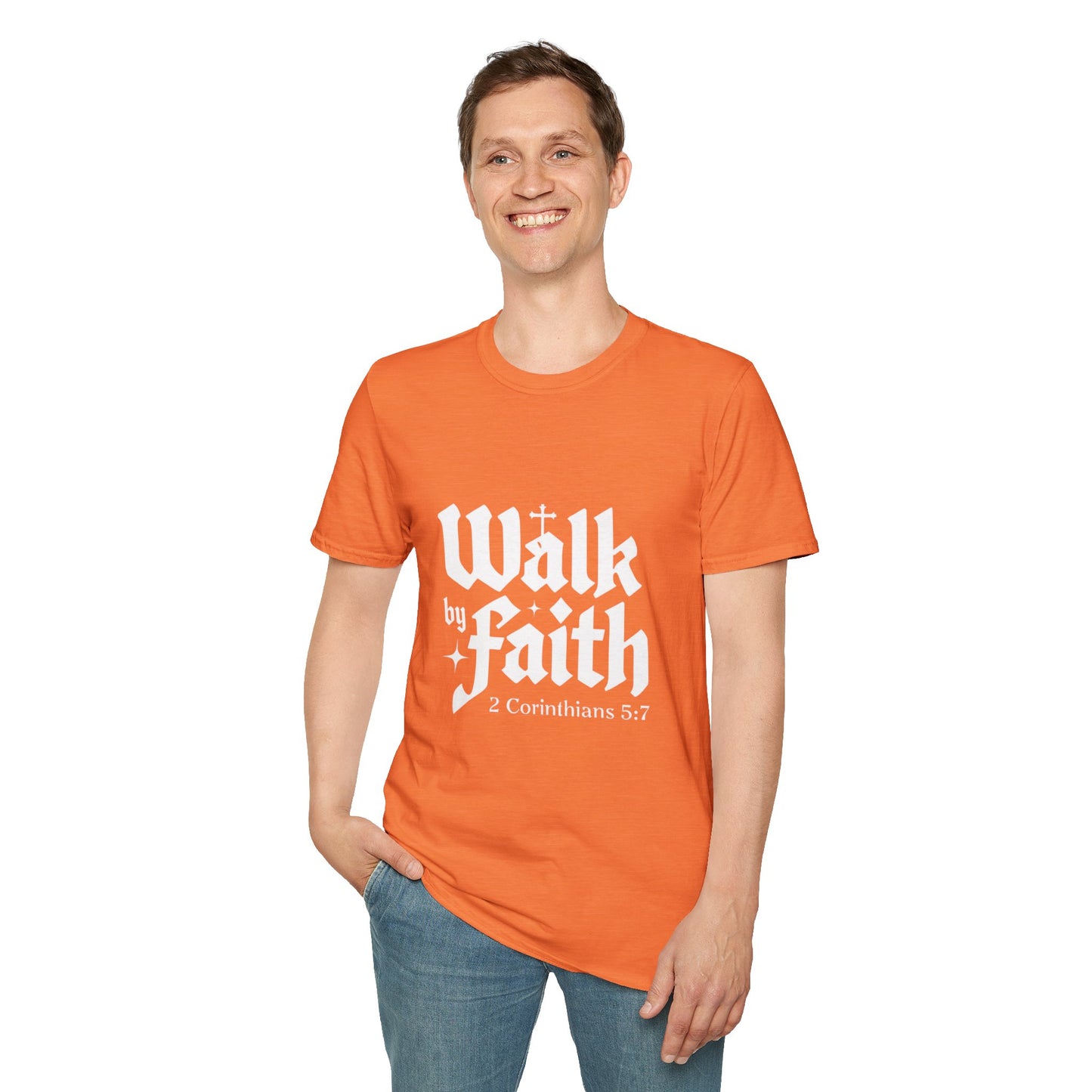 Faith-Inspired Unisex T-Shirt | Walk by Faith, Inspirational Tee, Christian Clothing, Gift for Believers, Casual Faith Wear