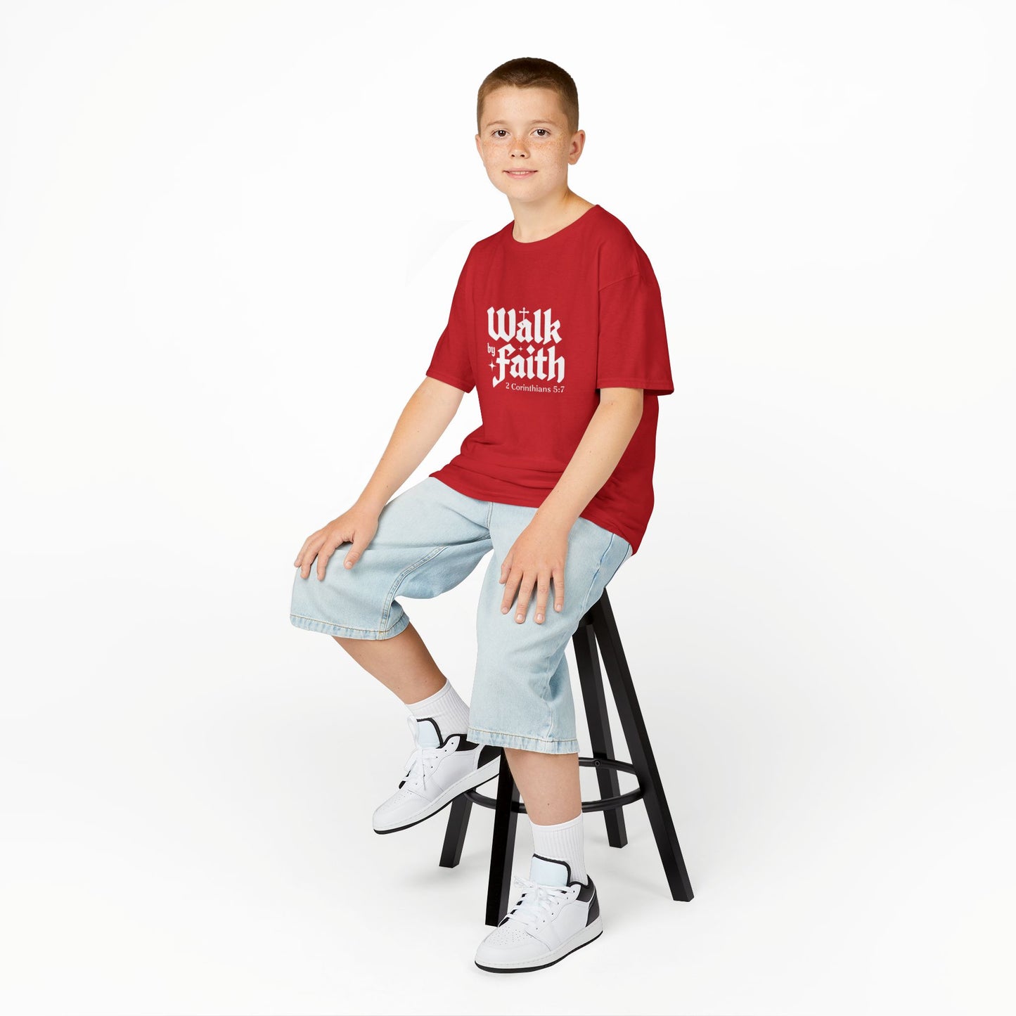 Kids Faith-Inspired Tee, Inspirational Kids Shirt, Religious T-Shirt for Kids, Christian Youth Apparel, Biblical Quote Tee