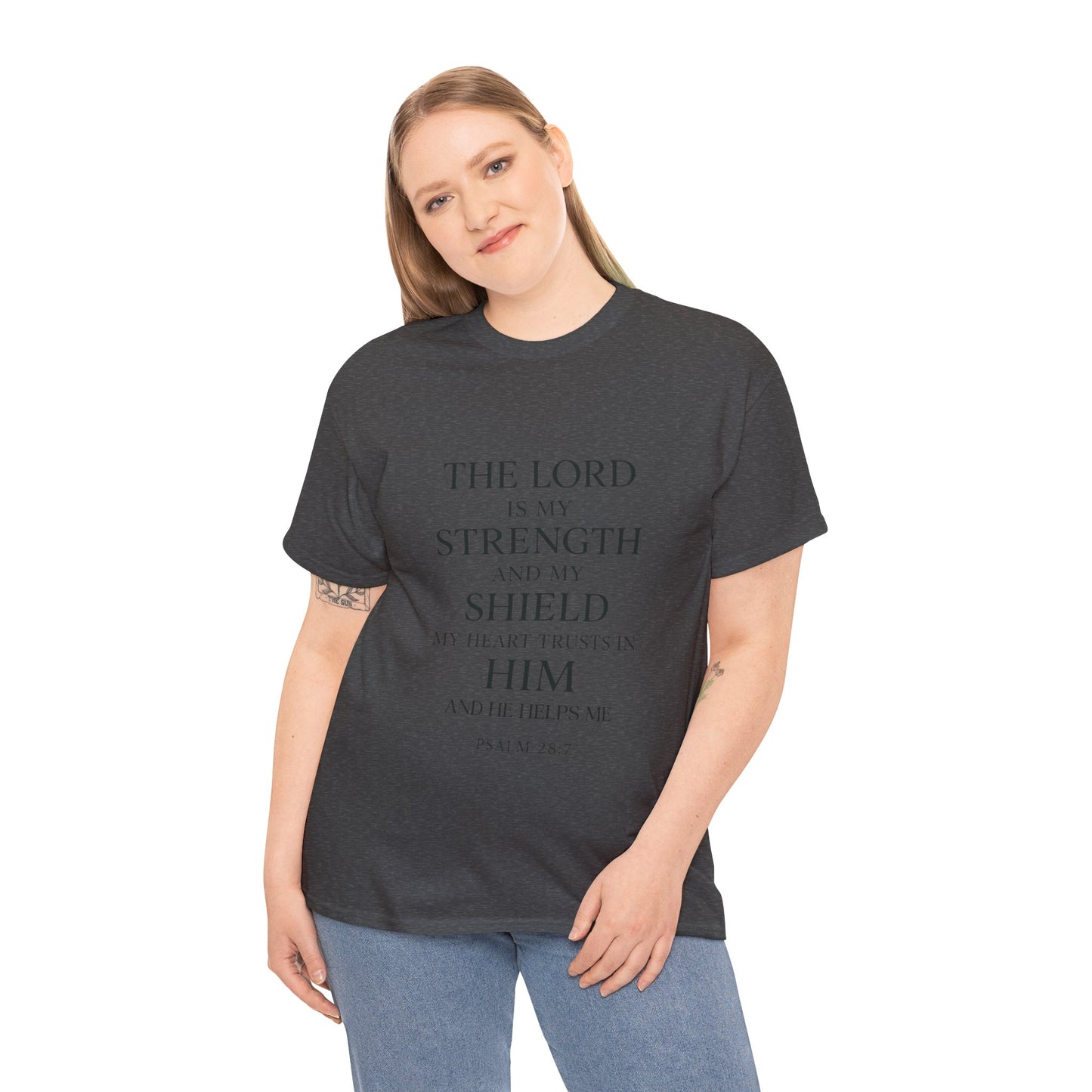 Inspirational Christian Unisex Heavy Cotton Tee | Faith Shirt, Bible Verse Tee, Spiritual Apparel, Everyday Wear, Gift for Believers