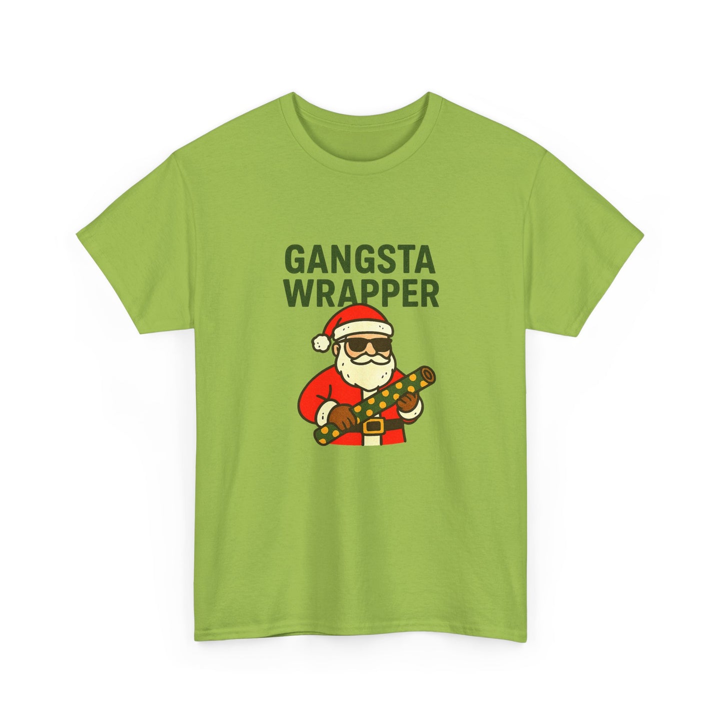 Gangsta Wrapper Unisex Cotton Tee - Fun Holiday T-Shirt for Christmas Celebrations