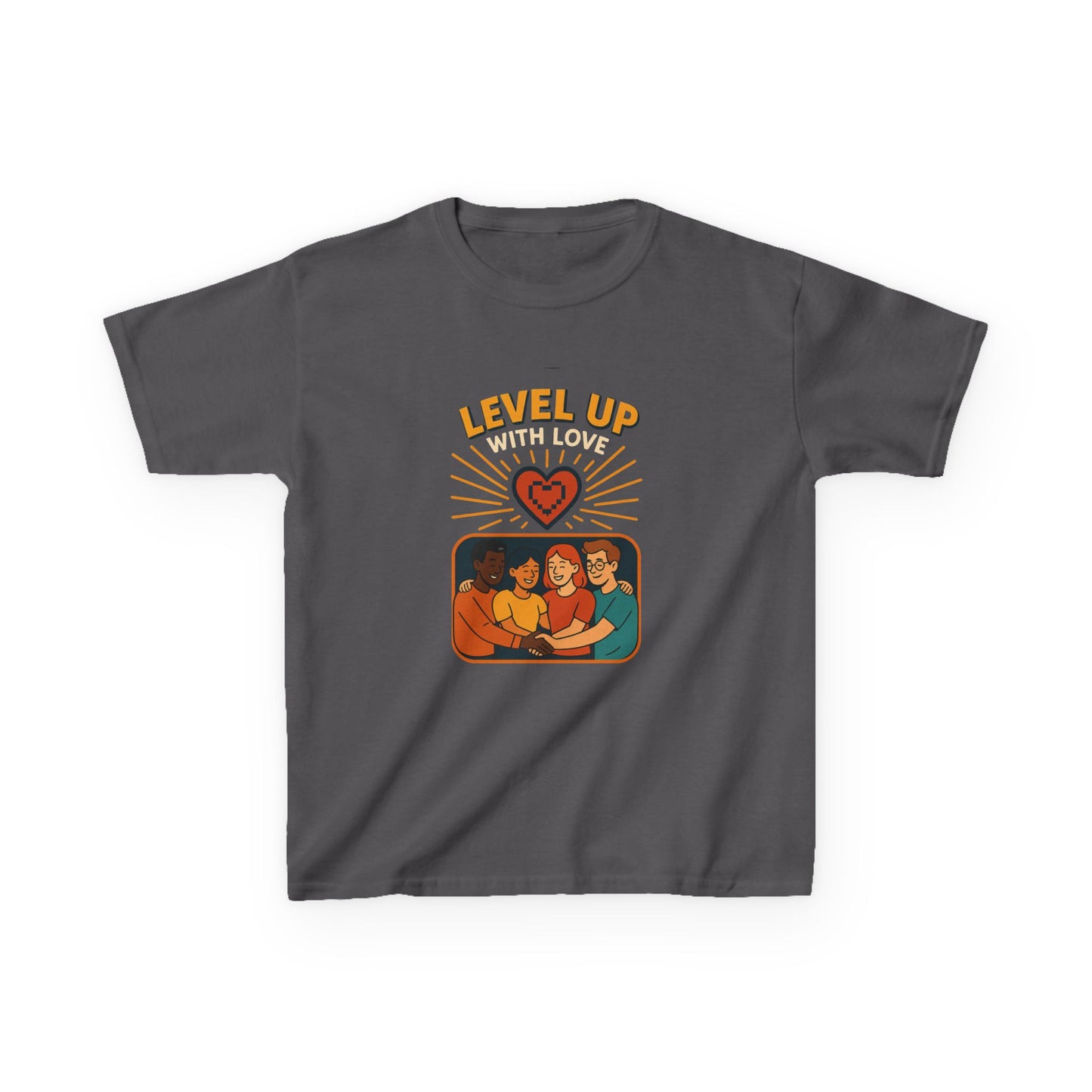 Christian Level Up Kids Tee | Fun Graphic T-Shirt for Play, Gift for Kids, Birthday Party, Family Gatherings, Casual Wear