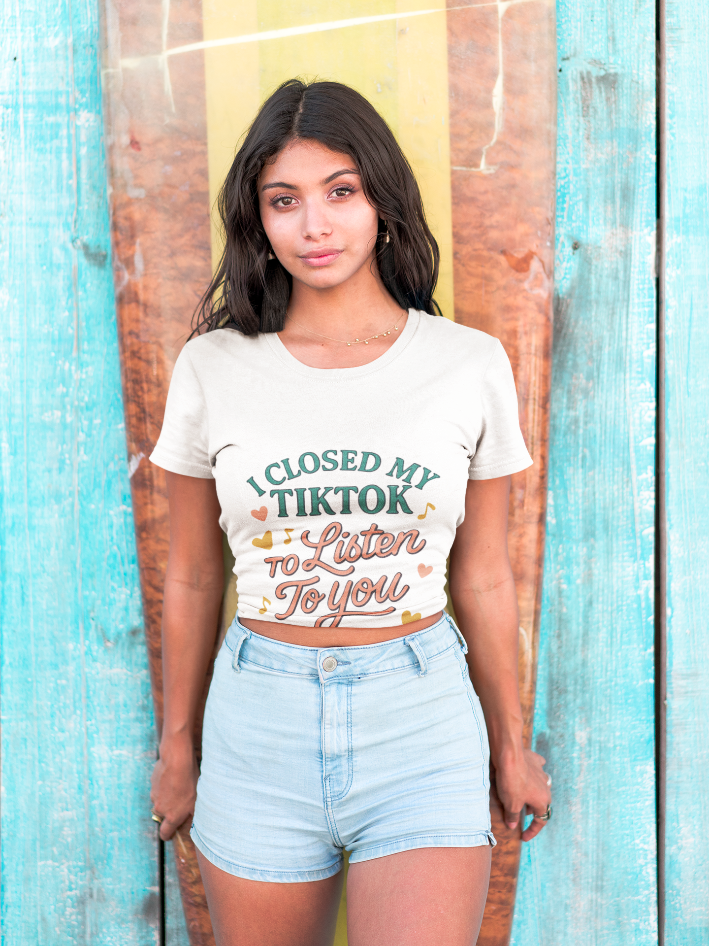 I Closed My TikTok to Listen to You, Funny Graphic Tee