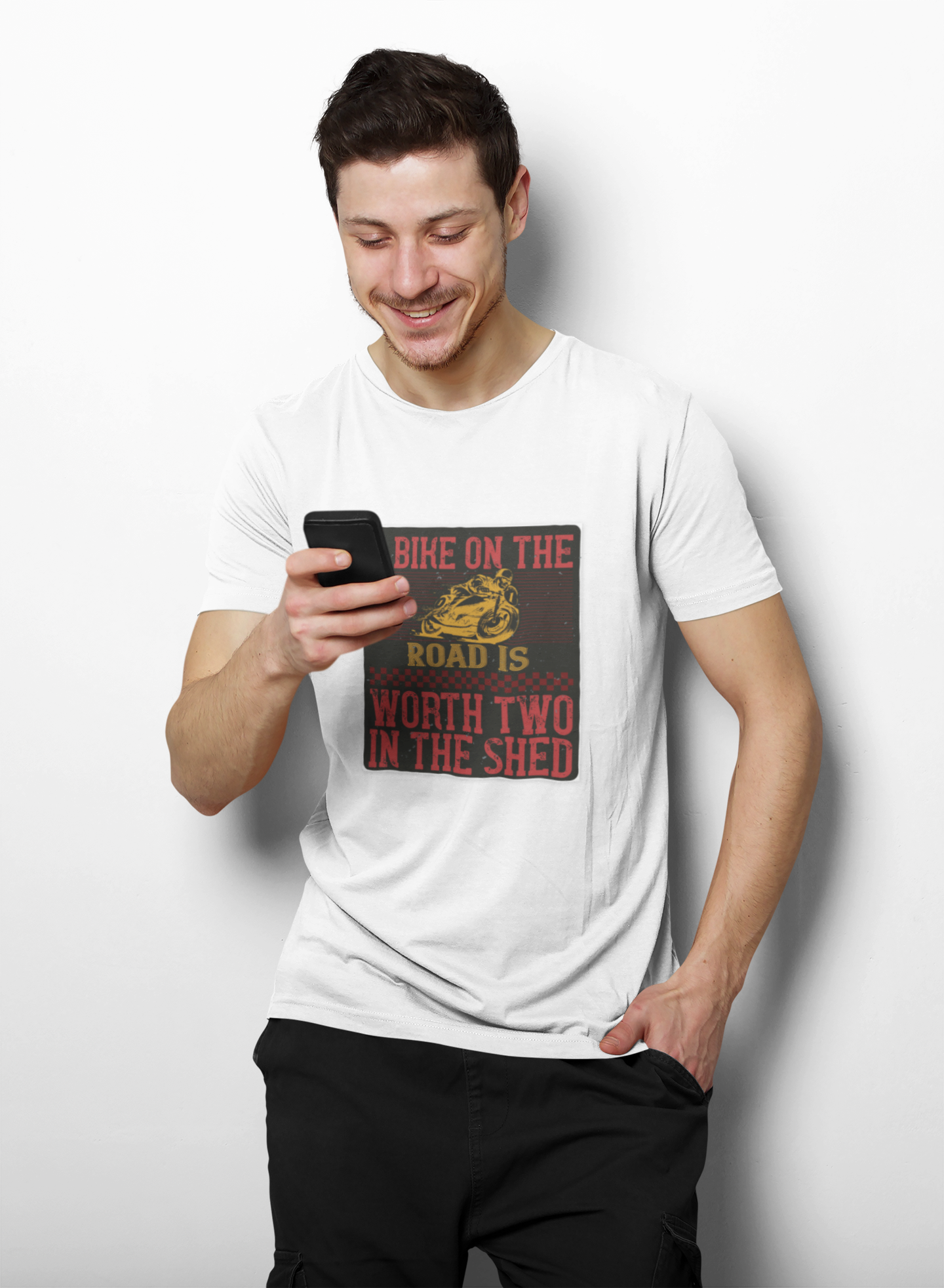 Adventure Awaits Biker Unisex Heavy Cotton Tee – Perfect for Bikers, Cyclists, Outdoor Lovers, Gifts, Casual Wear, Bike Enthusiasts