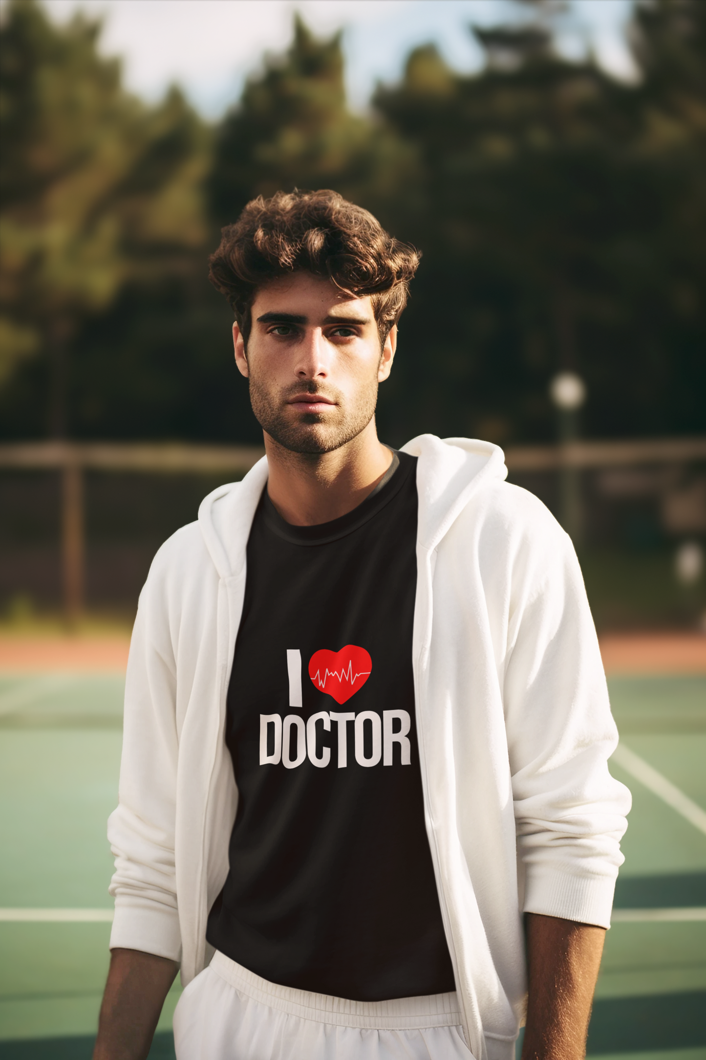 I Love Doctor Long Sleeve T-Shirt, Gift for Doctors, Nurse Appreciation, Medical Student Apparel, Health Care Worker Shirt, Fun Doctor Tee