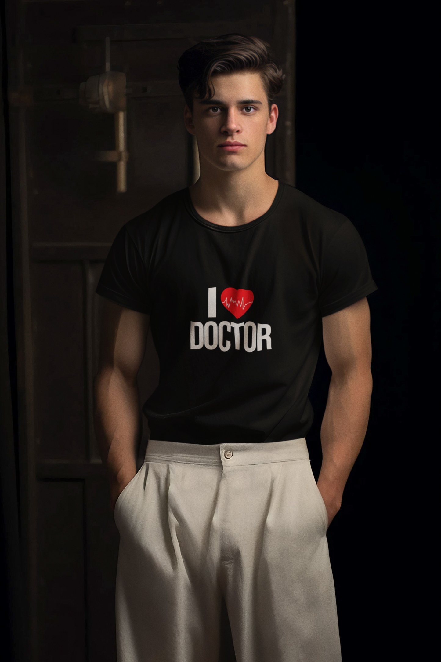 I Love Doctor Long Sleeve T-Shirt, Gift for Doctors, Nurse Appreciation, Medical Student Apparel, Health Care Worker Shirt, Fun Doctor Tee
