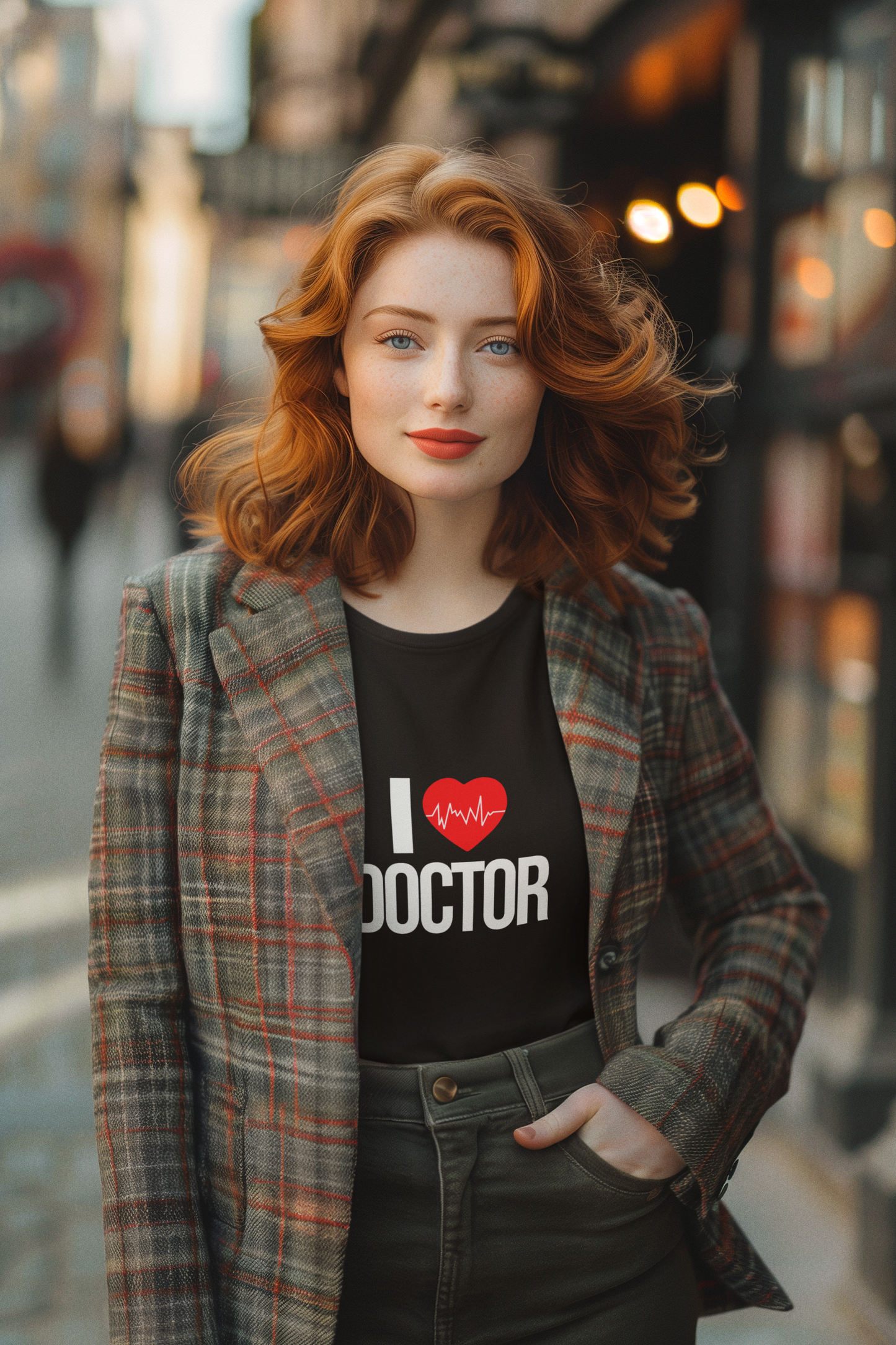I Love Doctor Long Sleeve T-Shirt, Gift for Doctors, Nurse Appreciation, Medical Student Apparel, Health Care Worker Shirt, Fun Doctor Tee