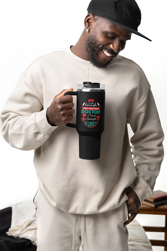Correctional Doctor Travel Mug - 20oz, Fun Doctor Gift, Nurse Mug, Medical Graduate Present, Healthcare Professional Cup (without straw)