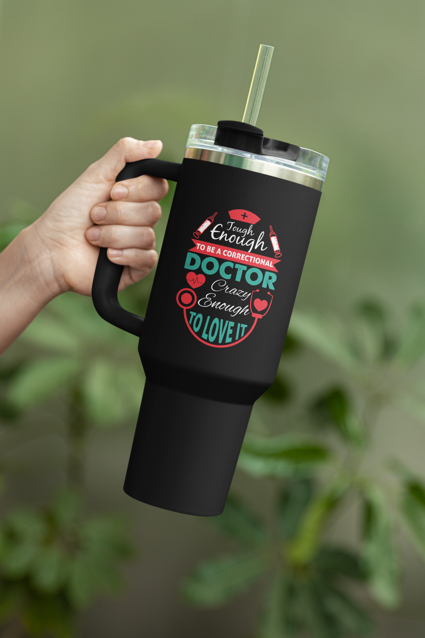 Correctional Doctor Travel Mug - 20oz, Fun Doctor Gift, Nurse Mug, Medical Graduate Present, Healthcare Professional Cup (without straw)