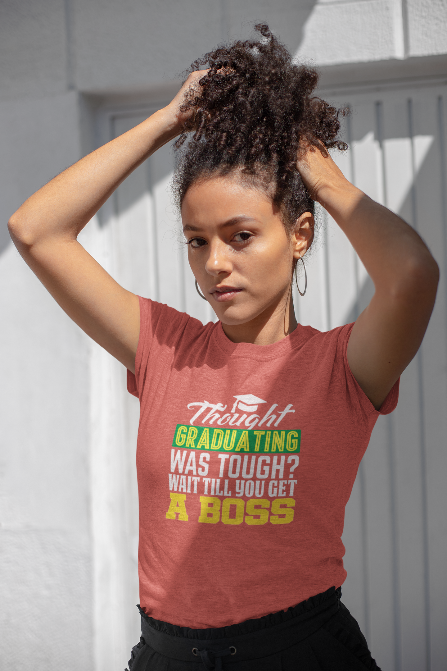Humorous Graduation Tee - Perfect Gift for Graduates and Bosses, Funny College T-Shirt, Unisex Heavy Cotton, Graduation Celebration, [...]