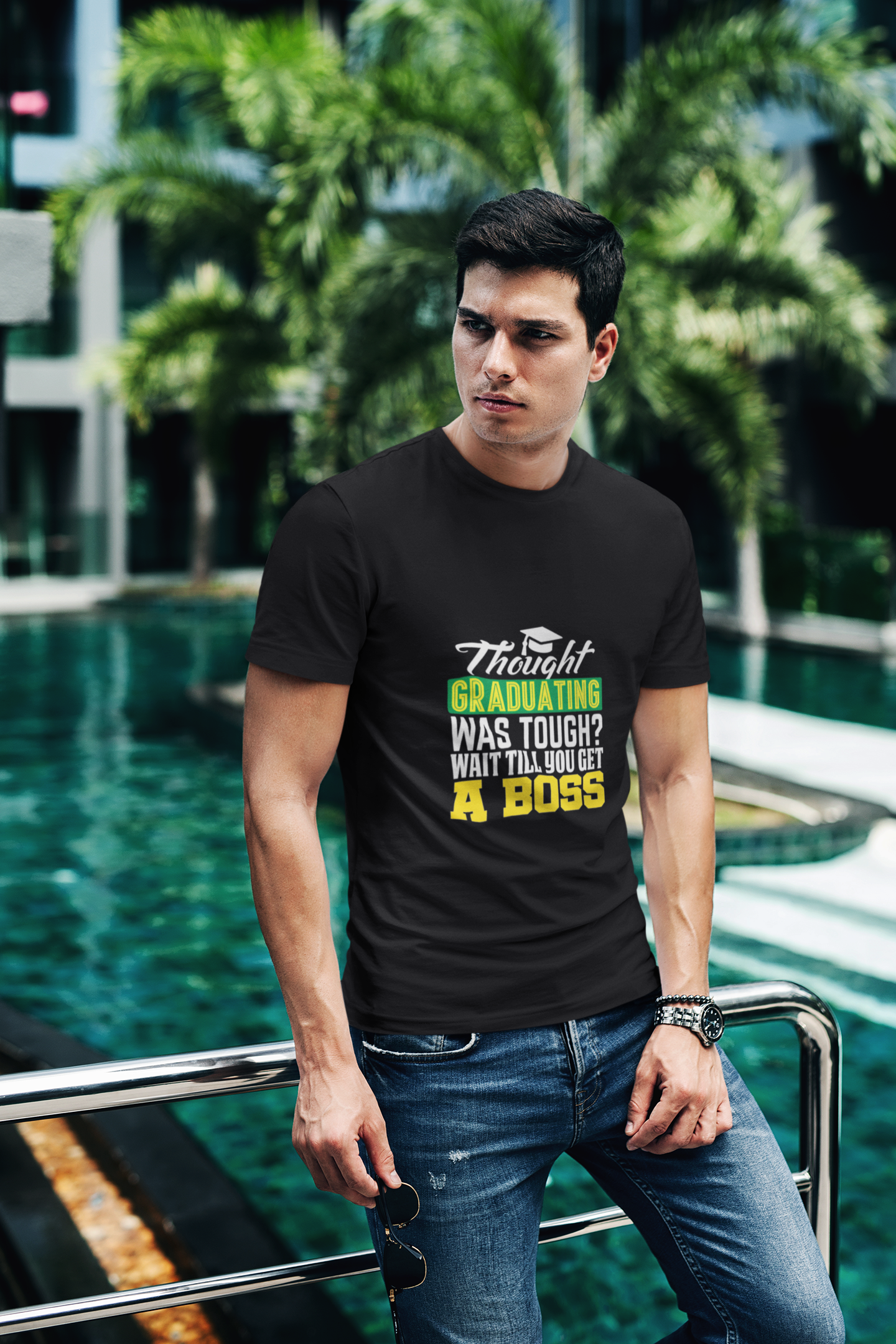 Humorous Graduation Tee - Perfect Gift for Graduates and Bosses, Funny College T-Shirt, Unisex Heavy Cotton, Graduation Celebration, [...]