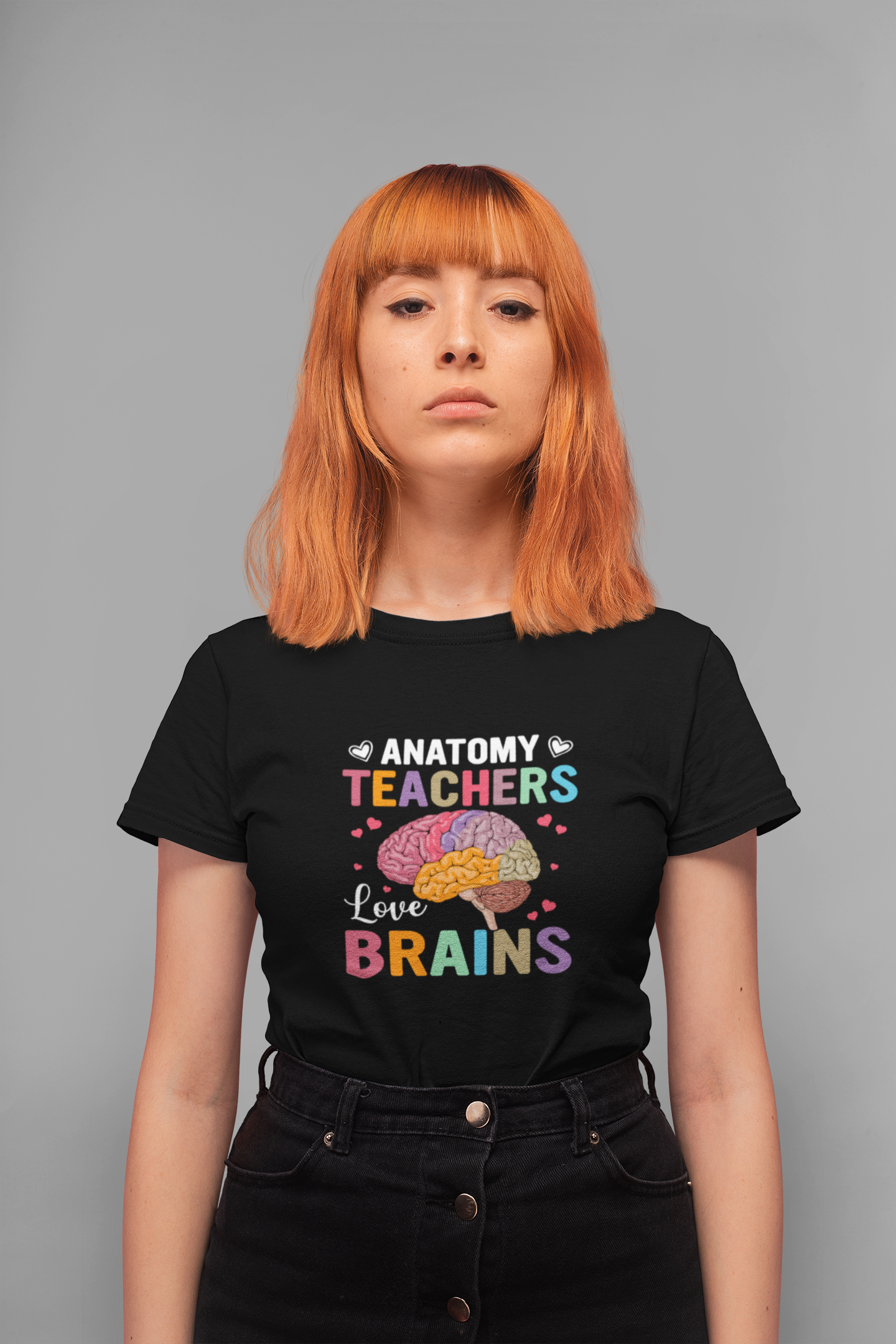 Anatomy Teacher Tee, Unisex Heavy Cotton Shirt, Funny Teacher Gift, Science Teacher Apparel, Classroom Humor Top, Brain Design T-shirt