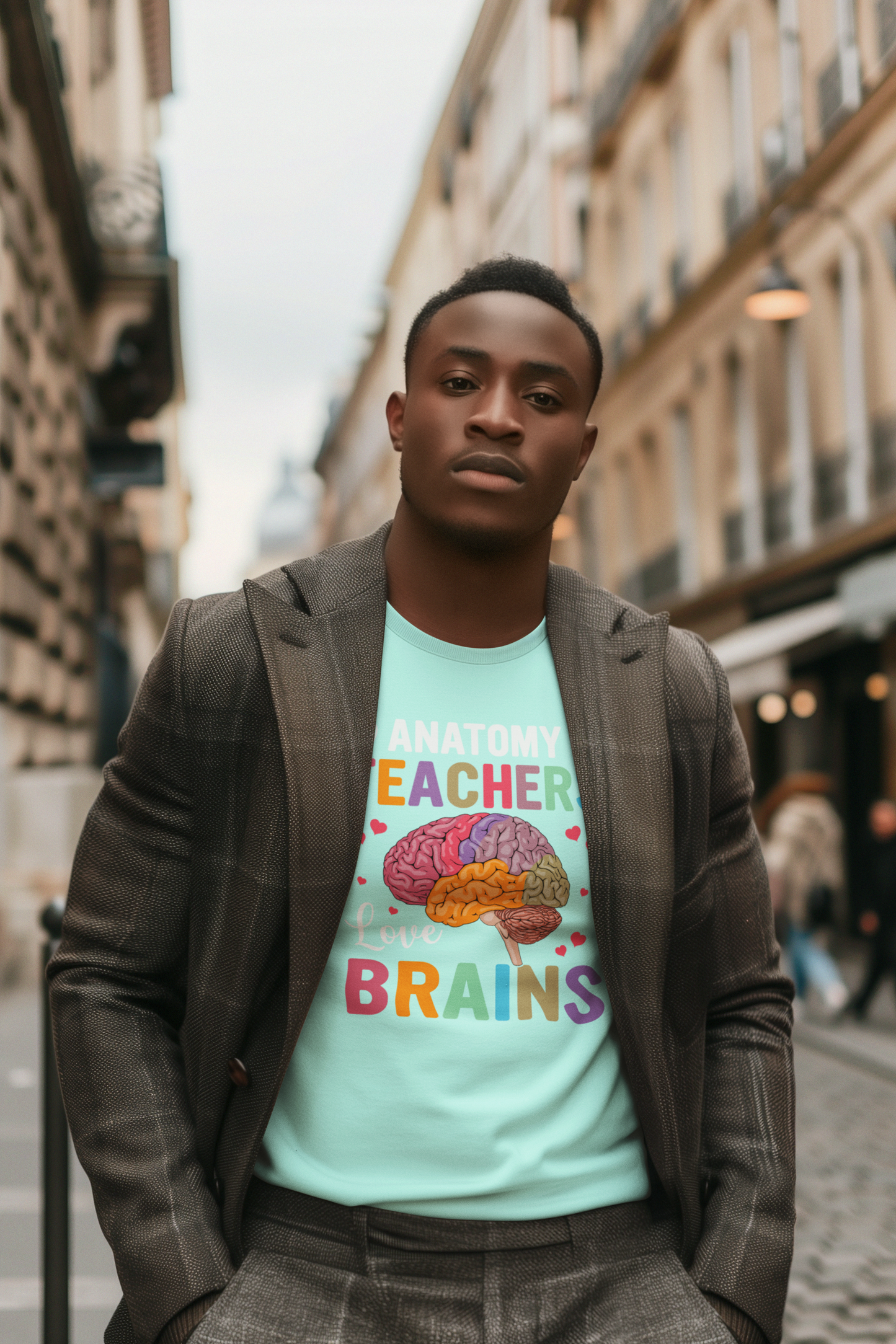 Anatomy Teacher Tee, Unisex Heavy Cotton Shirt, Funny Teacher Gift, Science Teacher Apparel, Classroom Humor Top, Brain Design T-shirt