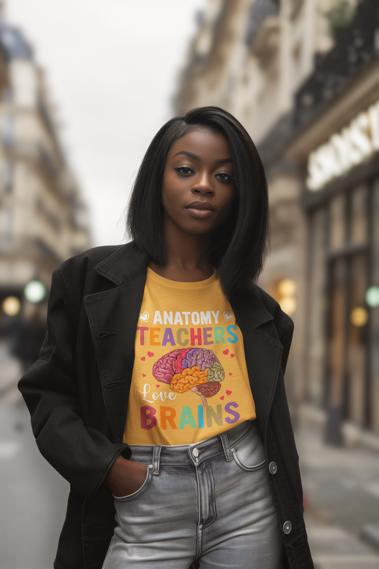 Anatomy Teacher Tee, Unisex Heavy Cotton Shirt, Funny Teacher Gift, Science Teacher Apparel, Classroom Humor Top, Brain Design T-shirt