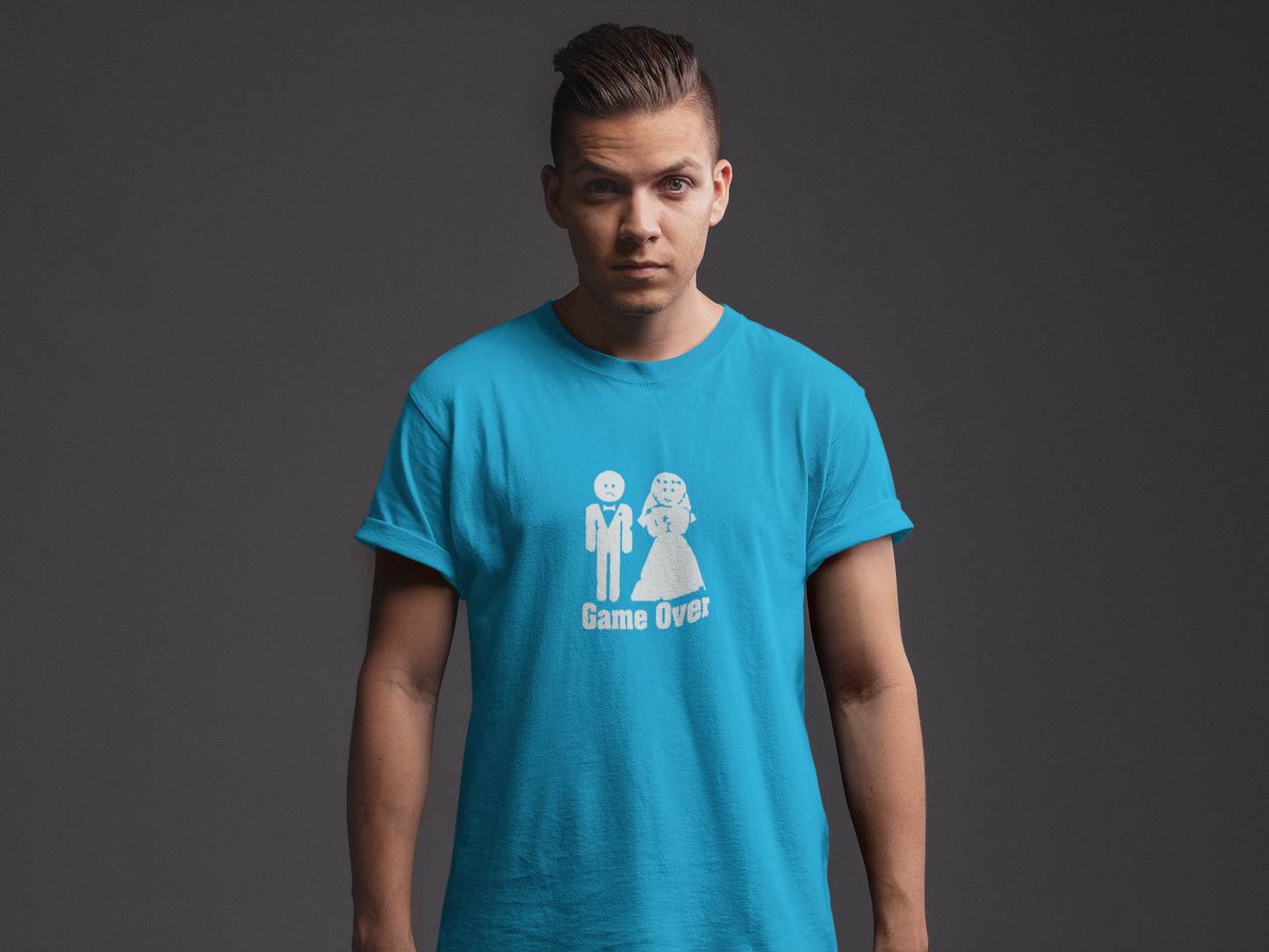 Game Over Wedding T-Shirt | Funny Bride & Groom Tee | Perfect for Couples, Engagement Party, Wedding Gifts, Anniversary