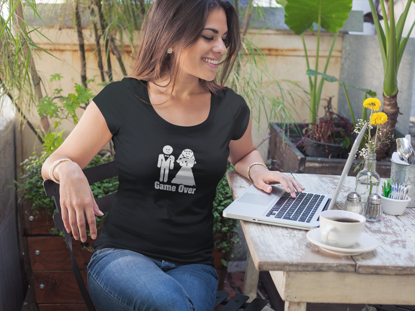 Game Over Wedding T-Shirt | Funny Bride & Groom Tee | Perfect for Couples, Engagement Party, Wedding Gifts, Anniversary