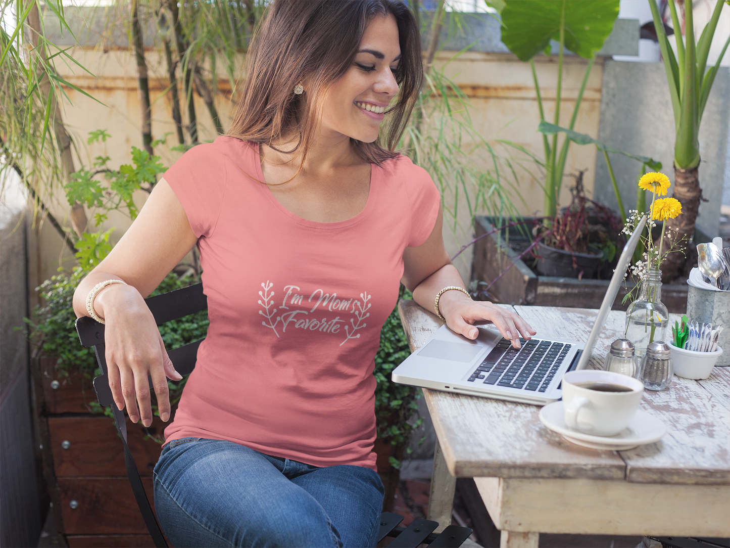 I'm Mom's Favorite T-Shirt, Unisex Tee, Gift for Moms, Casual Wear, Family Reunion, Birthday Gift, Funny Mom Shirt