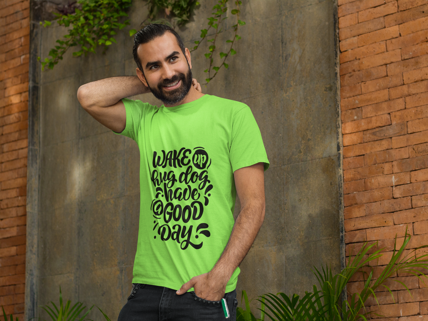 Unisex Softstyle T-Shirt - Wake Up Hug Dog Have a Good Day, Dog Lover Tee, Casual Gift, Pet Owner Shirt, Inspirational Apparel, [...]