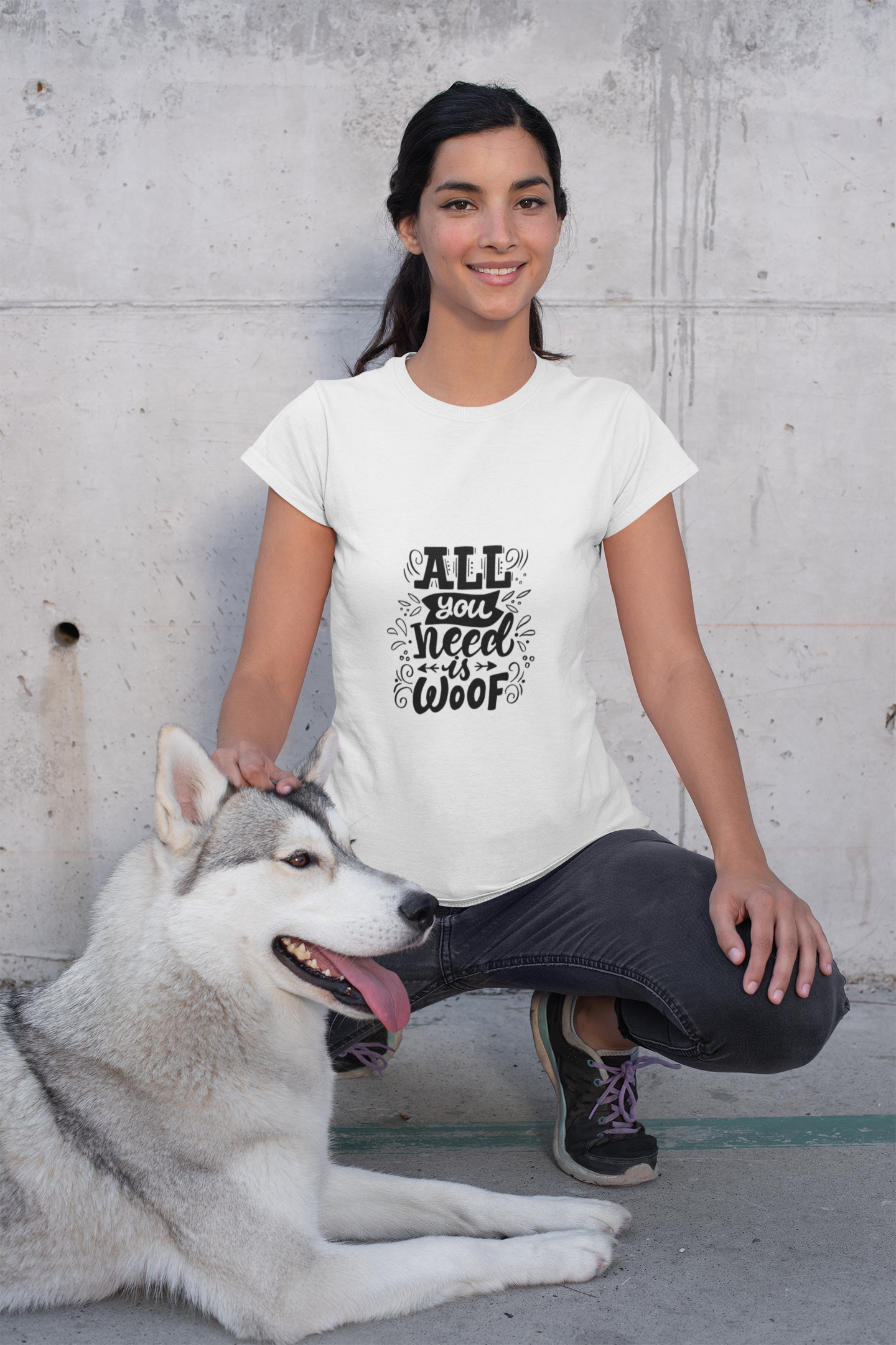 Unisex Dog Lover T-Shirt - "All You Need is Woof" - Perfect for Pet Owners, Gifts, Casual Wear, Animal Lovers, Birthdays