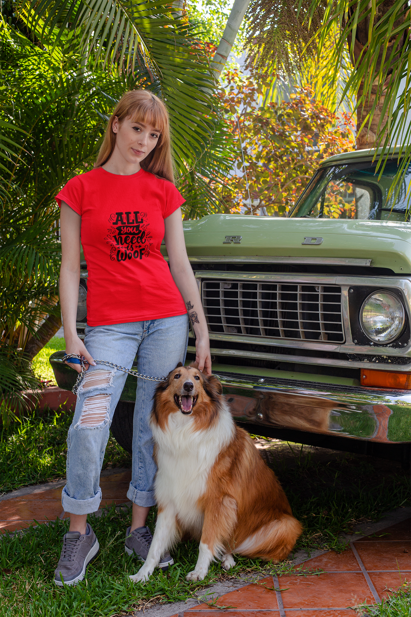Unisex Dog Lover T-Shirt - "All You Need is Woof" - Perfect for Pet Owners, Gifts, Casual Wear, Animal Lovers, Birthdays
