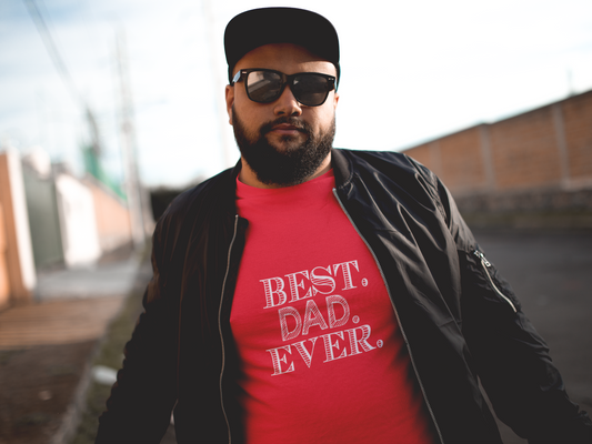 Best Dad Ever Unisex Heavy Cotton Tee - Father's Day Gift, Dad T-Shirt, Casual Wear, Gift for Him, Family Reunion Shirt