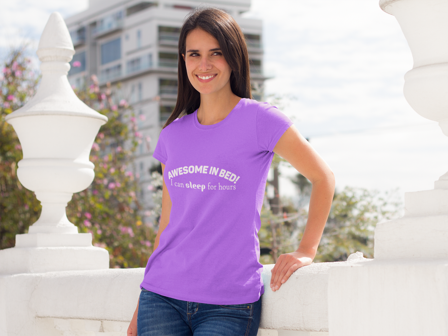 Awesome in Bed Unisex T-Shirt - Funny Sleep Tee, Gift for Sleepers, Cozy Casual Wear, Birthday Gift, Sleepover Shirt