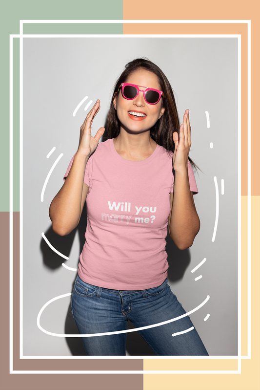Will you marry me? Unisex Softstyle T-Shirt - Cozy Everyday Tee for Men and Women, Great for Casual Outings, Gifts, Birthdays, and Relaxed Events