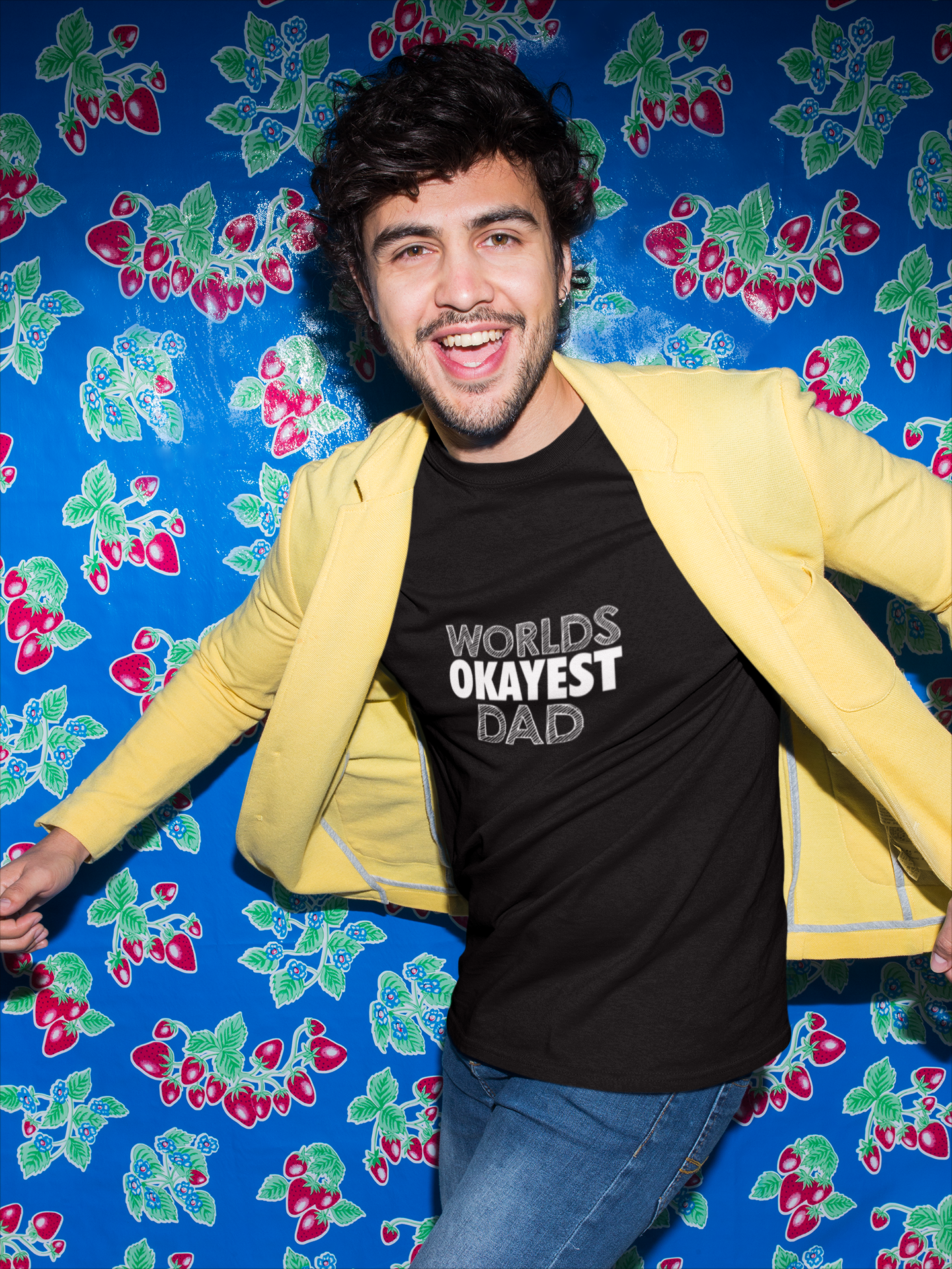 World's Okayest Dad Unisex T-Shirt, Funny Gift for Dads, Father's Day Tee, Casual Wear, Dad Jokes Apparel, Gift for Him
