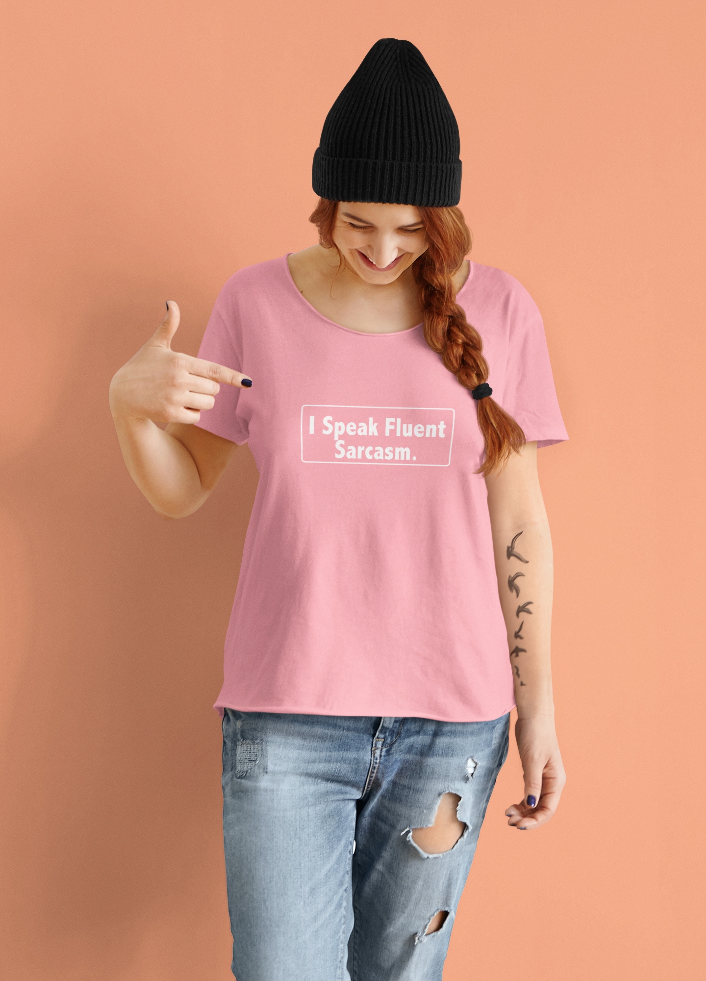 I speak fluent Sarcasm - Sarcastic Humor T-Shirt | Funny Gift for Friends, Casual Wear, Birthday Present, Unisex Graphic Tee, Sarcasm Clothing