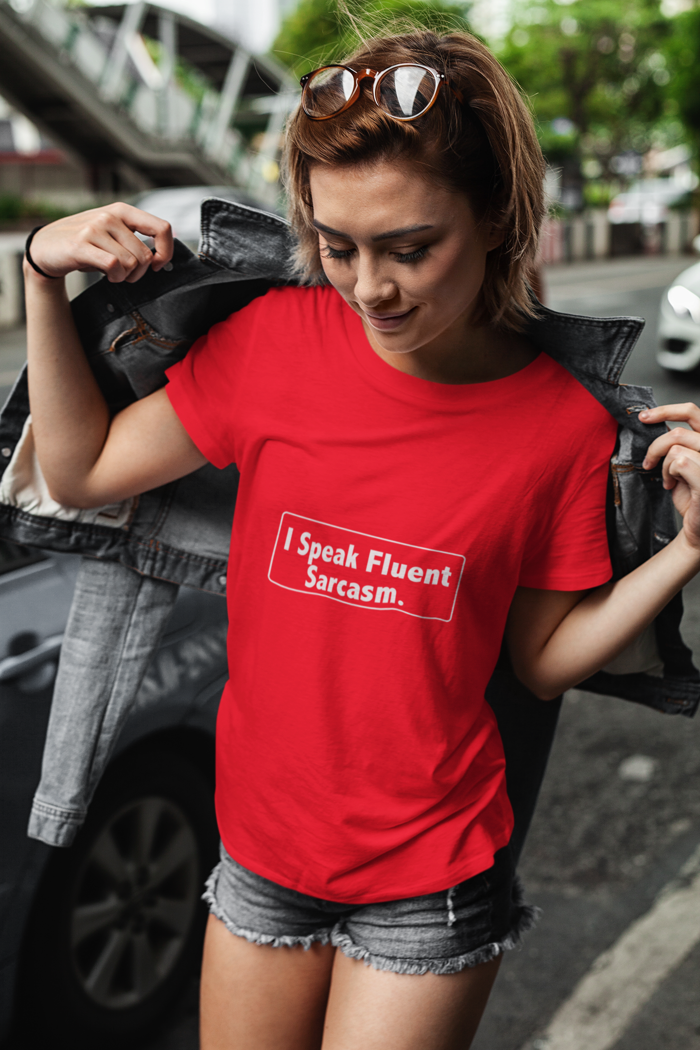 I speak fluent Sarcasm - Sarcastic Humor T-Shirt | Funny Gift for Friends, Casual Wear, Birthday Present, Unisex Graphic Tee, Sarcasm Clothing