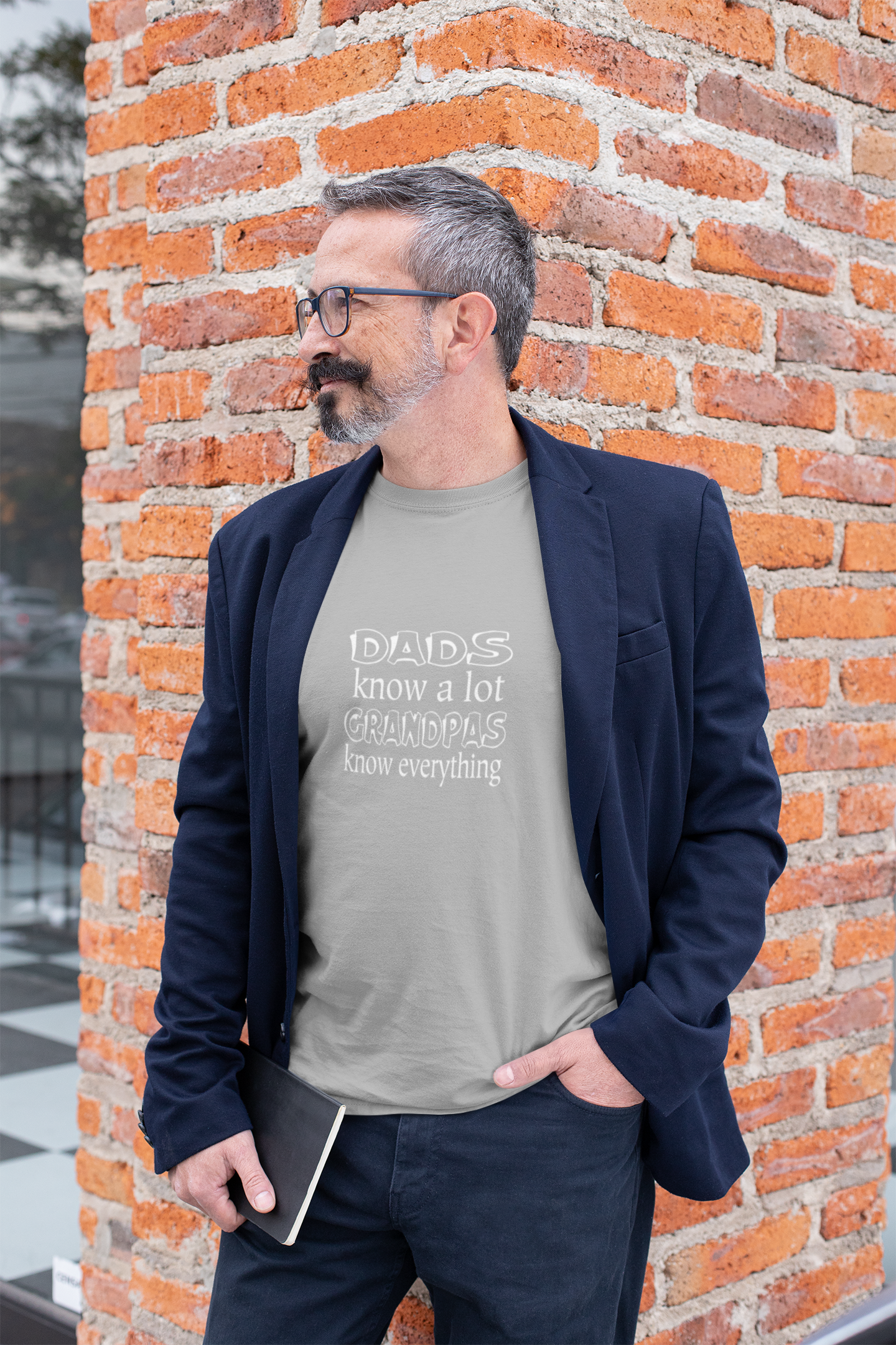 Cool Grandpa Unisex Softstyle T-Shirt - 'Dads Know a Lot, Grandpas Know Everything' - Perfect Gift for Father's Day, Family Gatherings, or Casual [...]