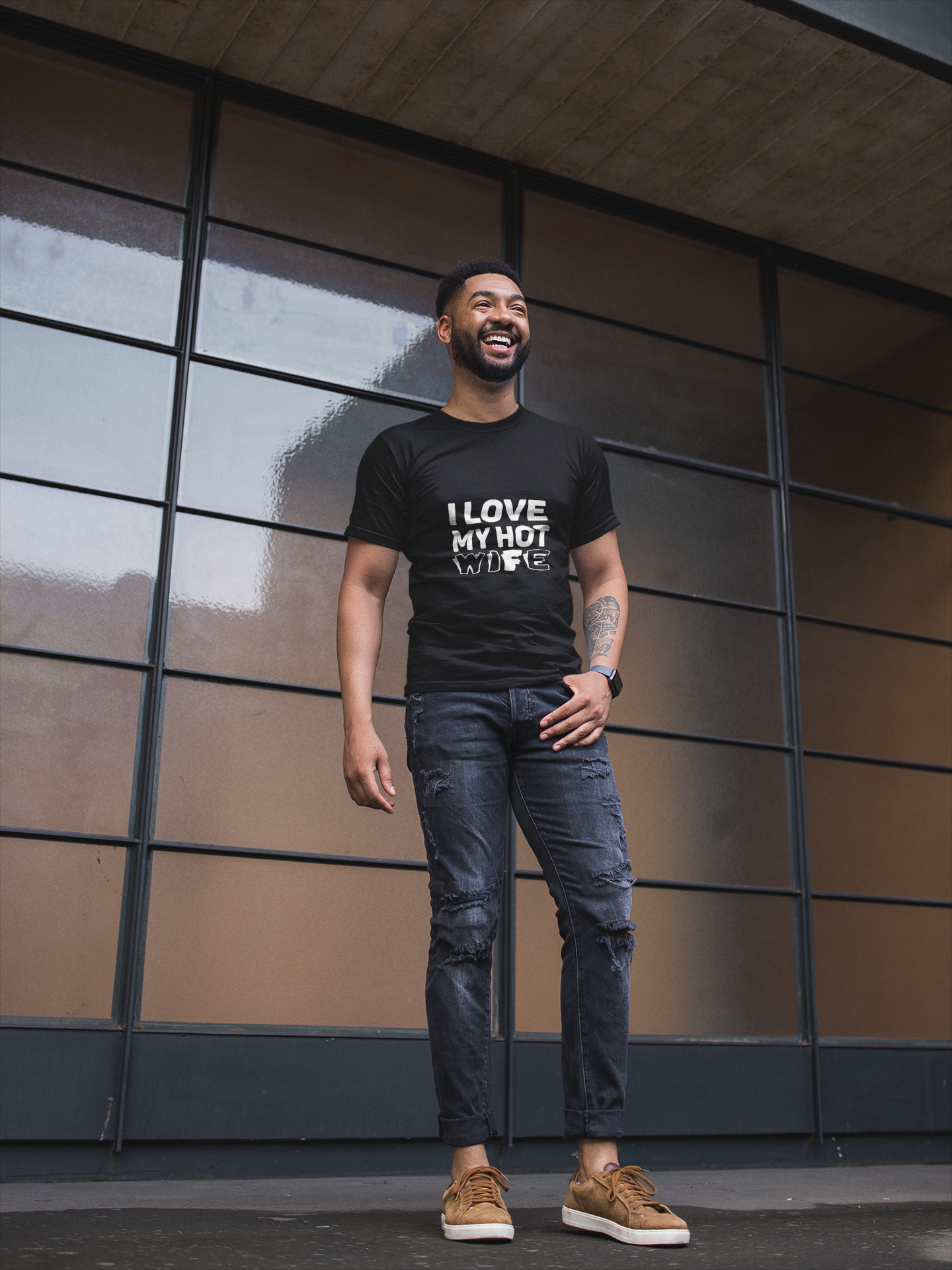 I Love My Hot Wife Shirt, Graphic Tee, Funny Couple Gift, Anniversary Present, Casual Wear, Unisex Love Tee