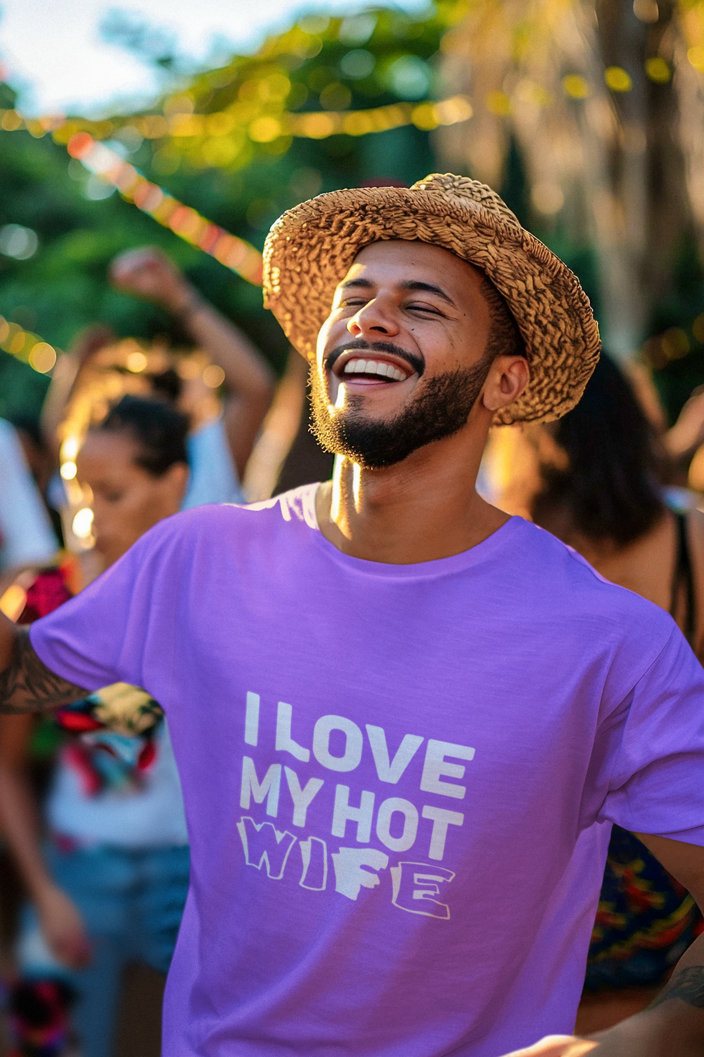 I Love My Hot Wife Shirt, Graphic Tee, Funny Couple Gift, Anniversary Present, Casual Wear, Unisex Love Tee