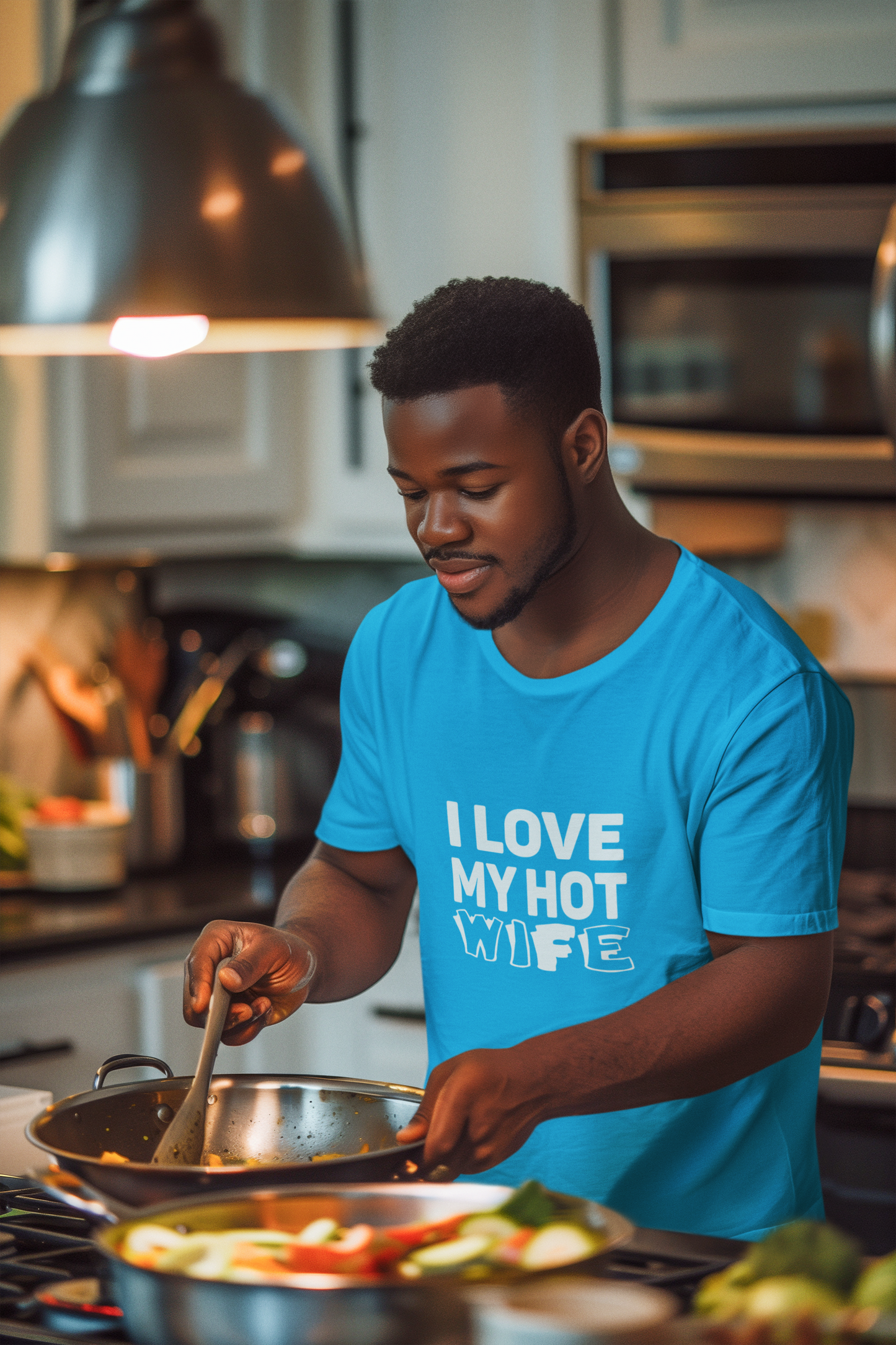 I Love My Hot Wife Shirt, Graphic Tee, Funny Couple Gift, Anniversary Present, Casual Wear, Unisex Love Tee
