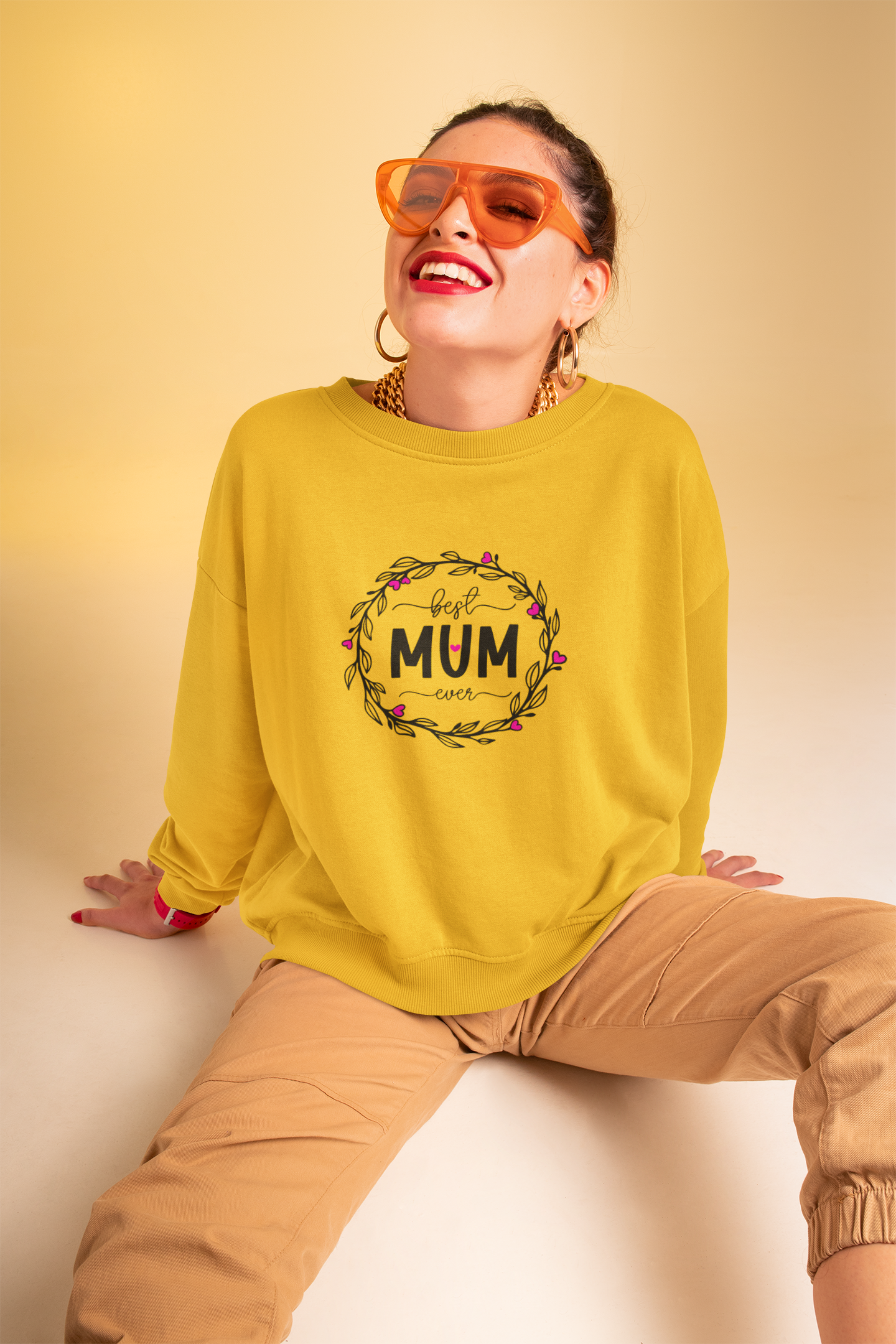 Best Mum Ever Unisex Garment-Dyed Sweatshirt, Mother's Day Gift, Cozy Sweatshirt, Unique Mum Shirt, Birthday Gift for Mum, Gift for Her