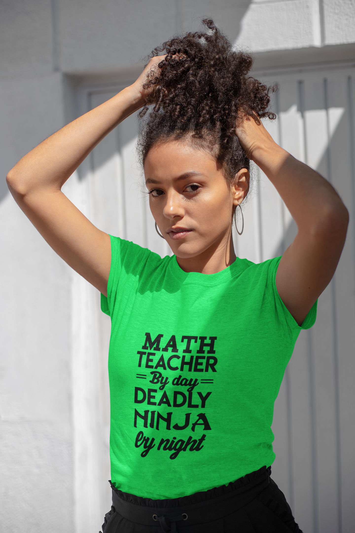Math Teacher Ninja Unisex T-shirt - Fun Gift for Educators, Teacher Appreciation, Back to School, Funny Classroom Style