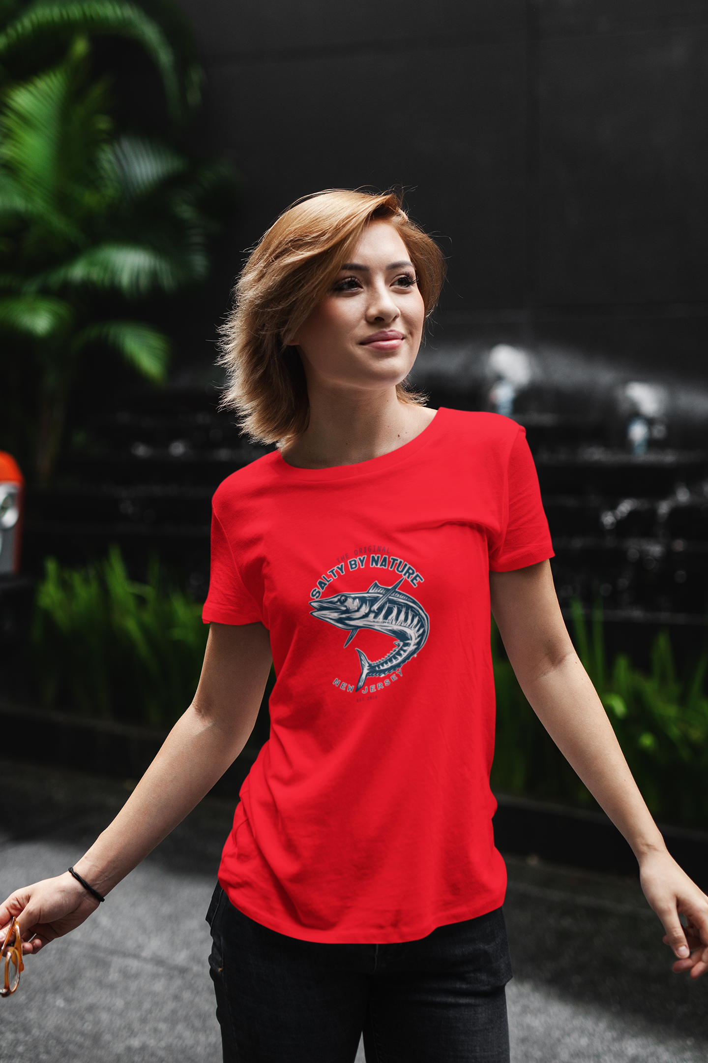 Salty By Nature Unisex Heavy Cotton Tee, Fishing Lover Gift, Outdoor Enthusiast Shirt, Summer Casual Wear, Beach Day Outfit