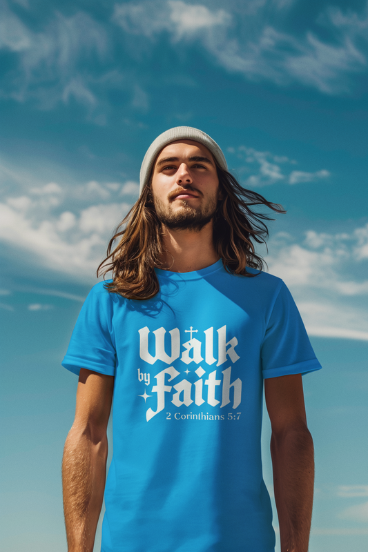 Faith-Inspired Unisex T-Shirt | Walk by Faith, Inspirational Tee, Christian Clothing, Gift for Believers, Casual Faith Wear