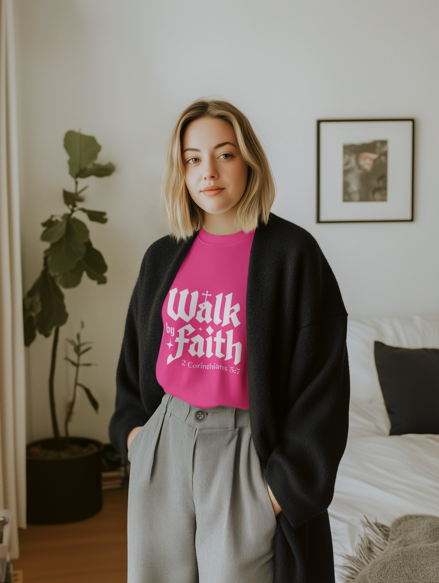 Faith-Inspired Unisex T-Shirt | Walk by Faith, Inspirational Tee, Christian Clothing, Gift for Believers, Casual Faith Wear