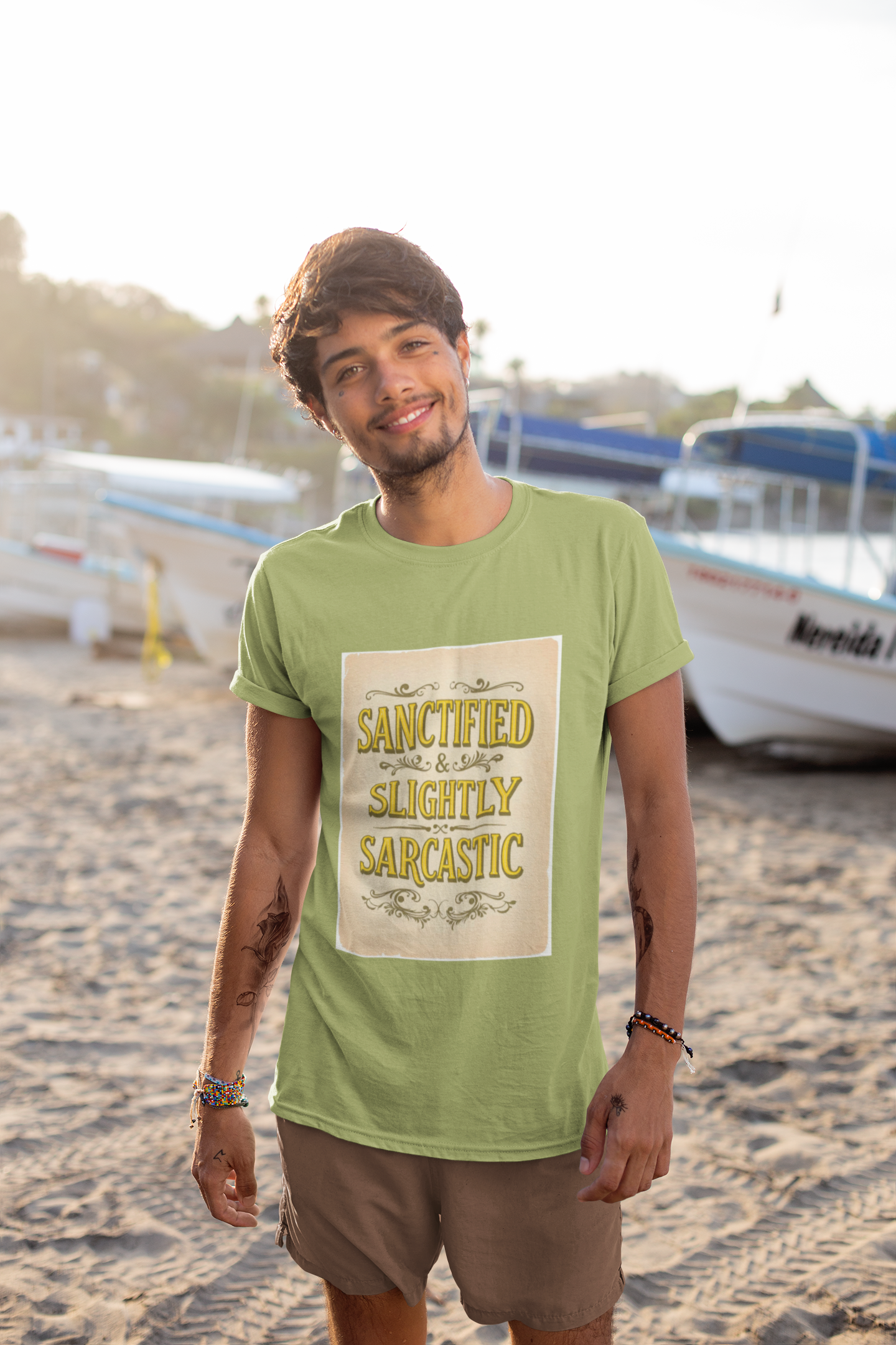 Sanctified & Slightly Sarcastic Unisex T-Shirt | Funny Graphic Tee for Everyday Wear, Gift for Friends, Humor Shirt, Casual Outfit, [...]