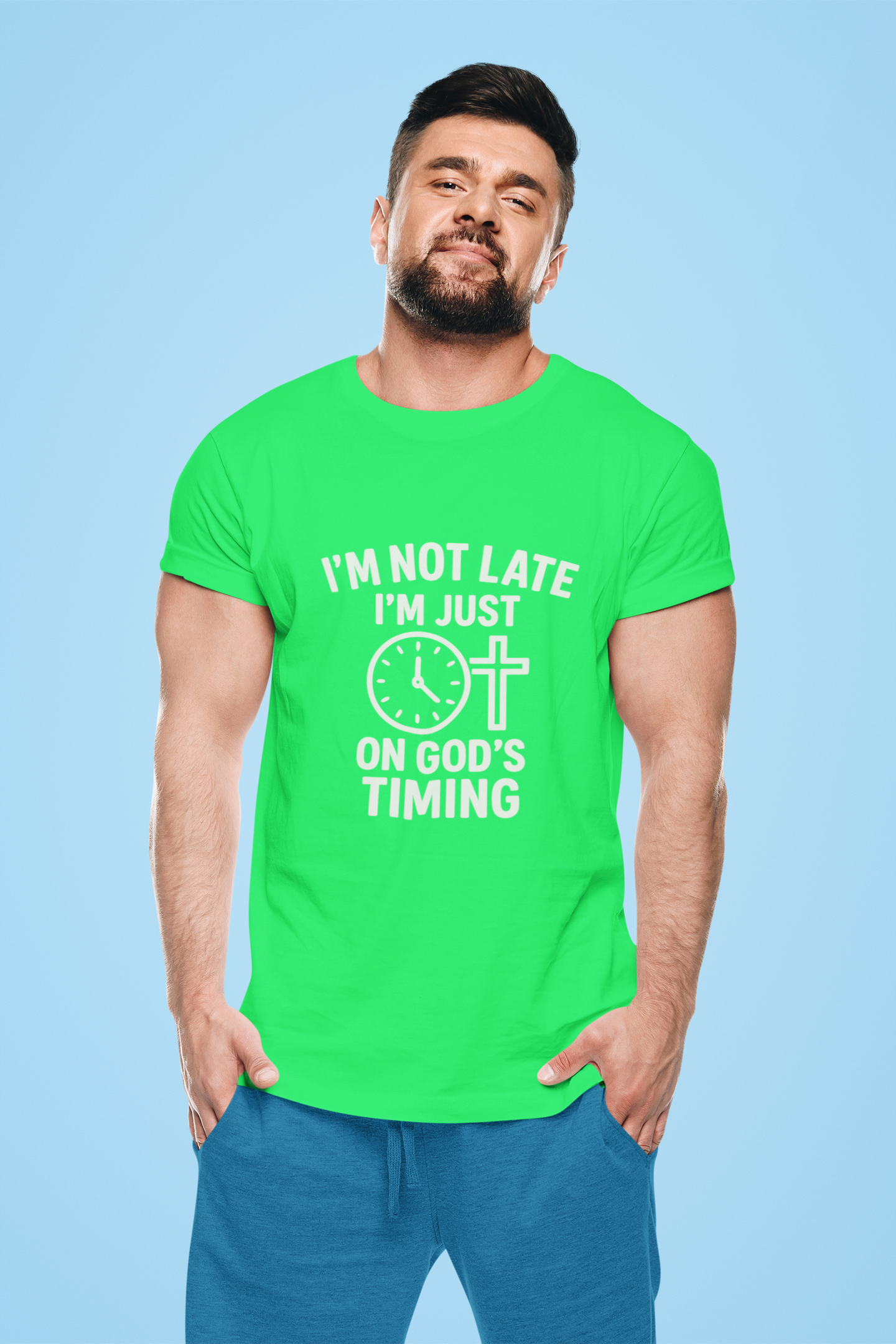 God's Timing T-Shirt, Christian Shirt, Faith-Based Apparel, Religious Gift, Casual Wear
