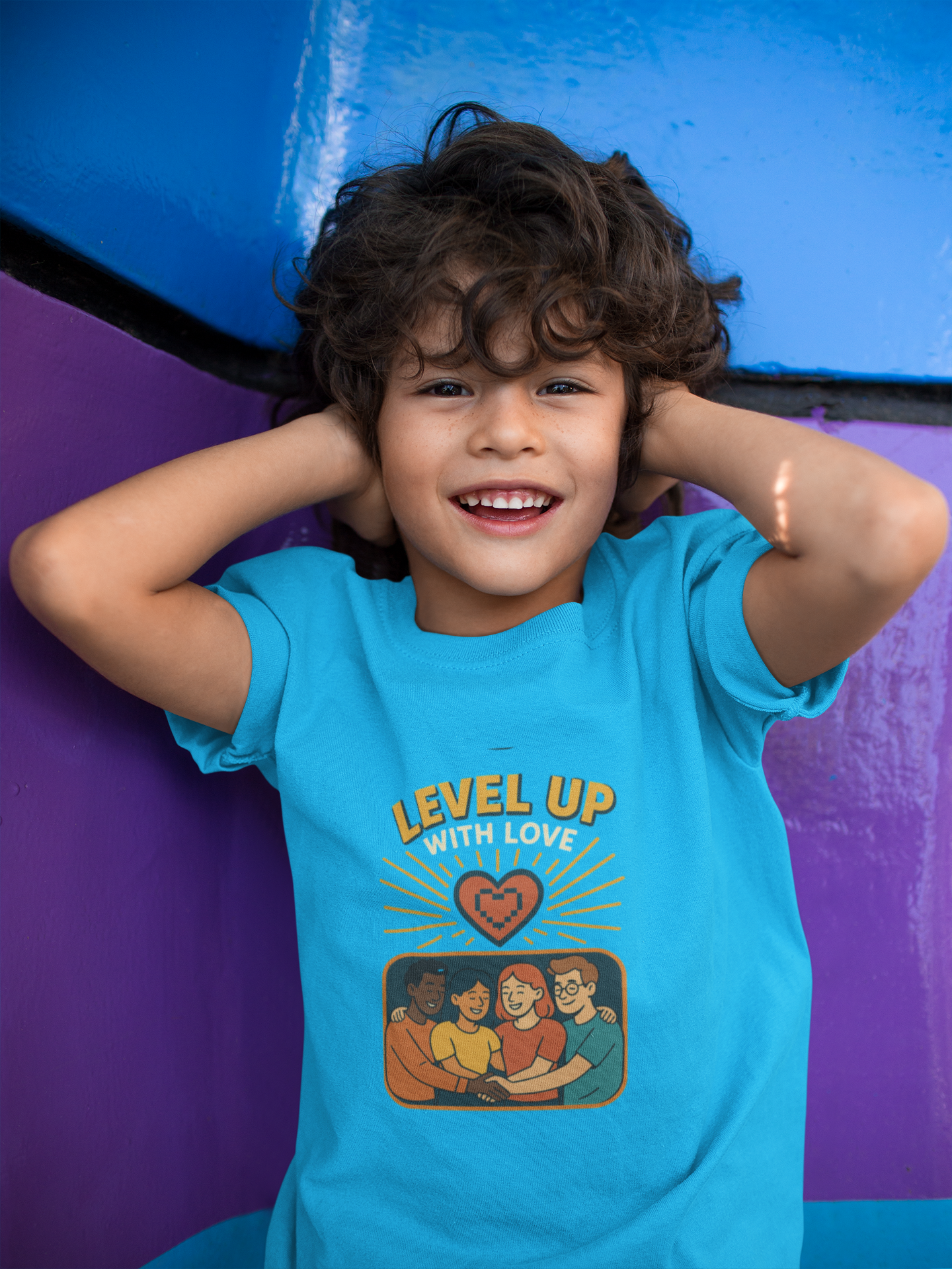 Christian Level Up Kids Tee | Fun Graphic T-Shirt for Play, Gift for Kids, Birthday Party, Family Gatherings, Casual Wear