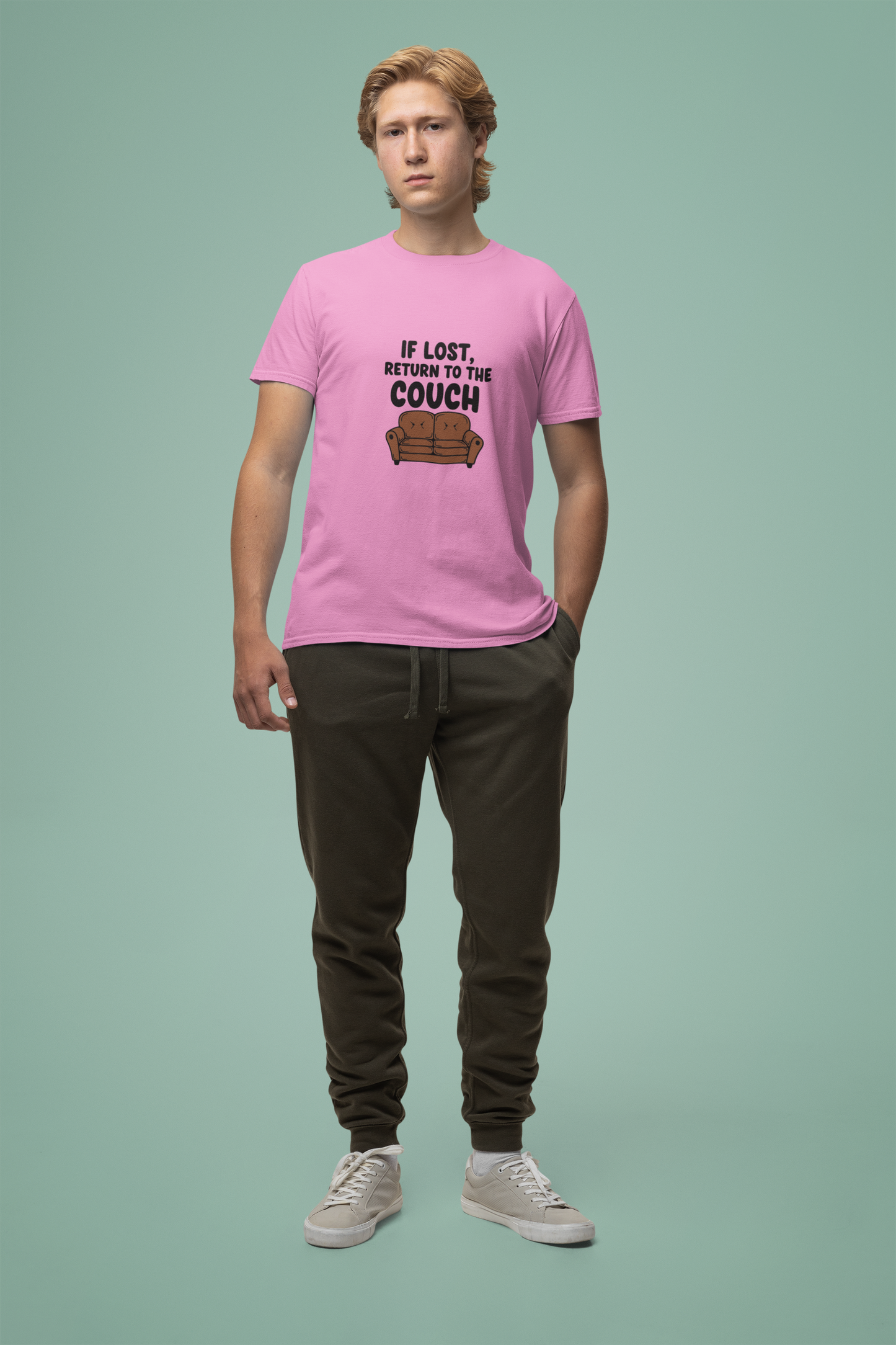 Funny Couch Tee, Unisex Heavy Cotton Tee, Comfort Shirt for Homebodies, Perfect Gift for Couch Lovers, Casual Wear, Quirky Shirt