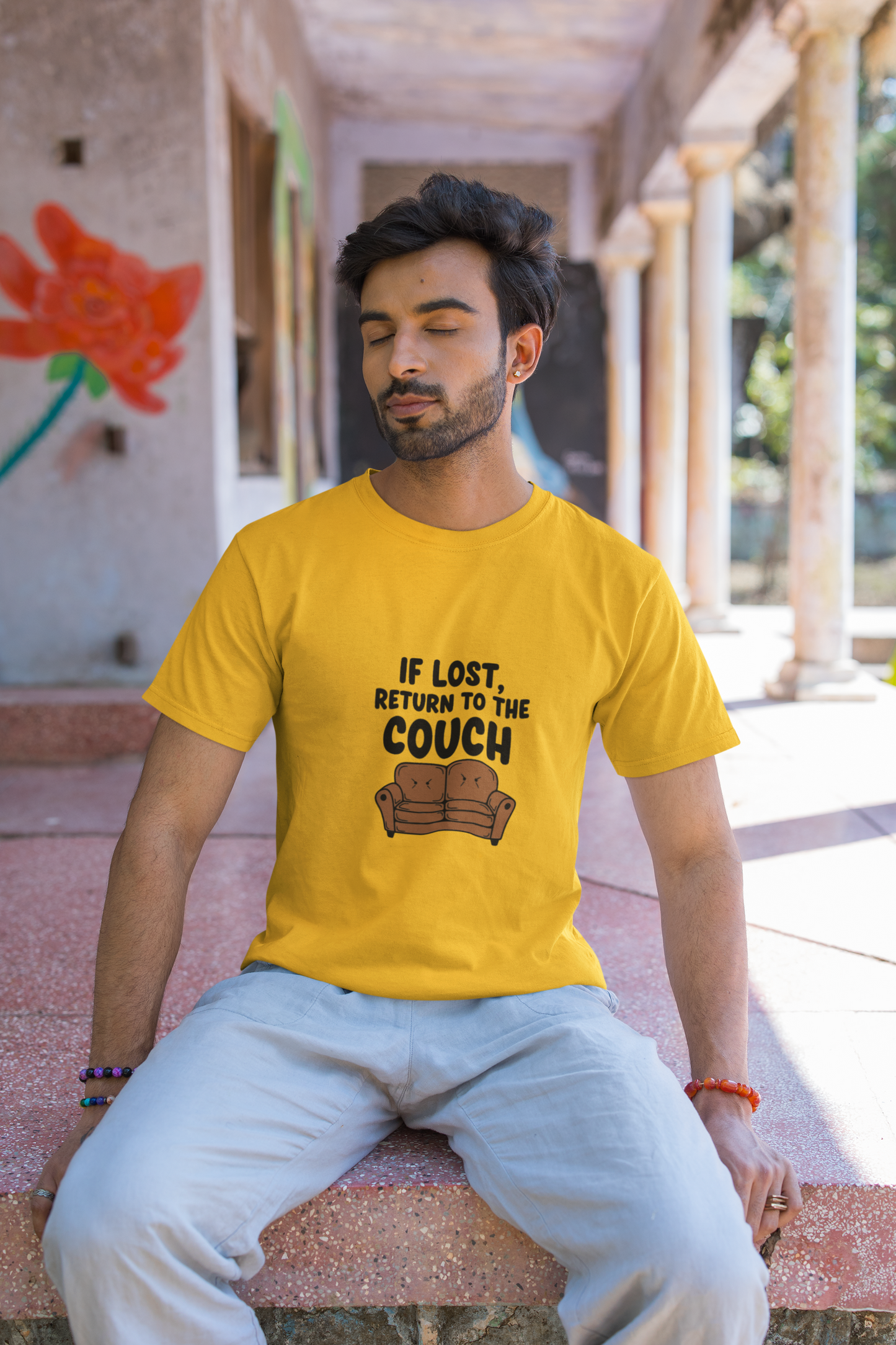 Funny Couch Tee, Unisex Heavy Cotton Tee, Comfort Shirt for Homebodies, Perfect Gift for Couch Lovers, Casual Wear, Quirky Shirt