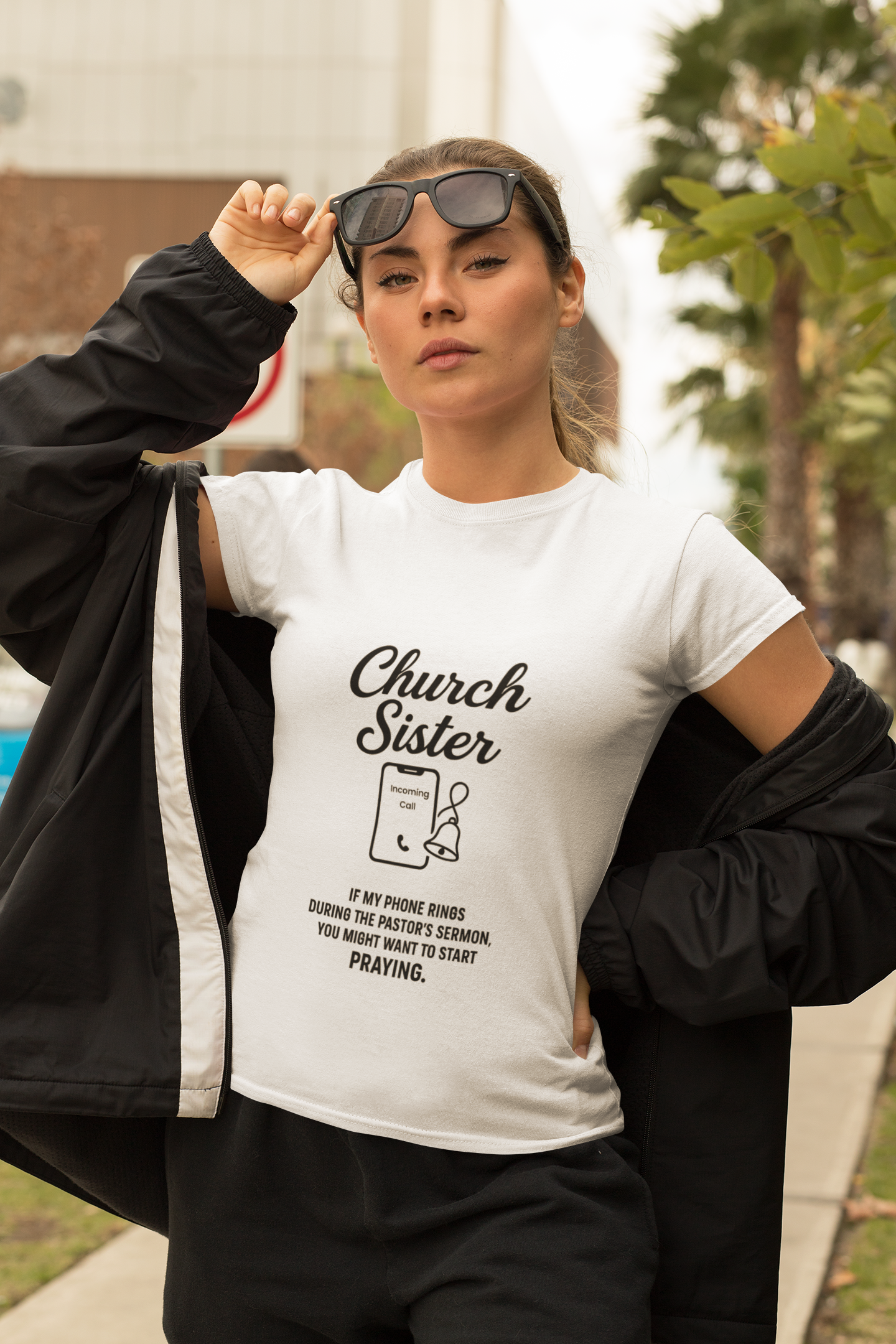 Church Sister T-Shirt | Funny Christian Tee, Church Apparel, Gifts for Churchgoers, Unisex T-Shirt, Religious Humor Shirt