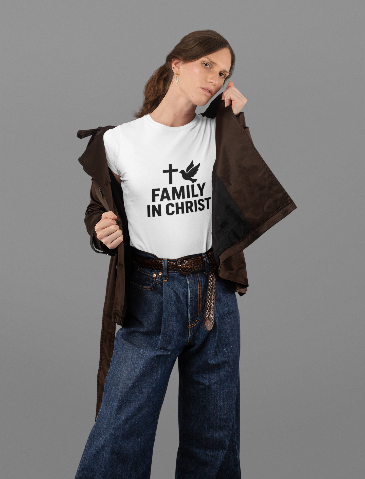 Faith-Inspired Family T-Shirt, Christian Gift, Unisex Tee for Family Events, Church Outfits, Religious Apparel
