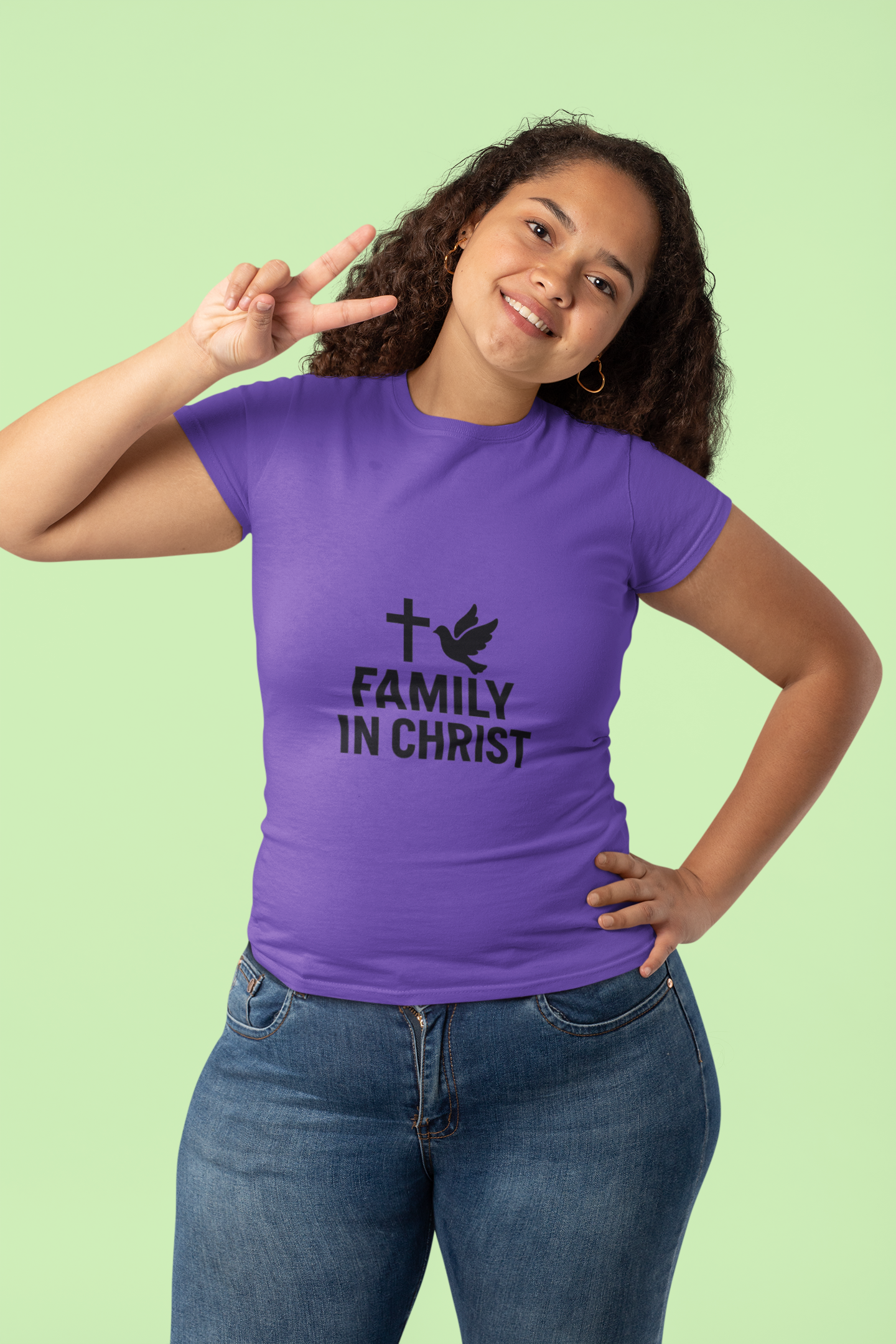 Faith-Inspired Family T-Shirt, Christian Gift, Unisex Tee for Family Events, Church Outfits, Religious Apparel