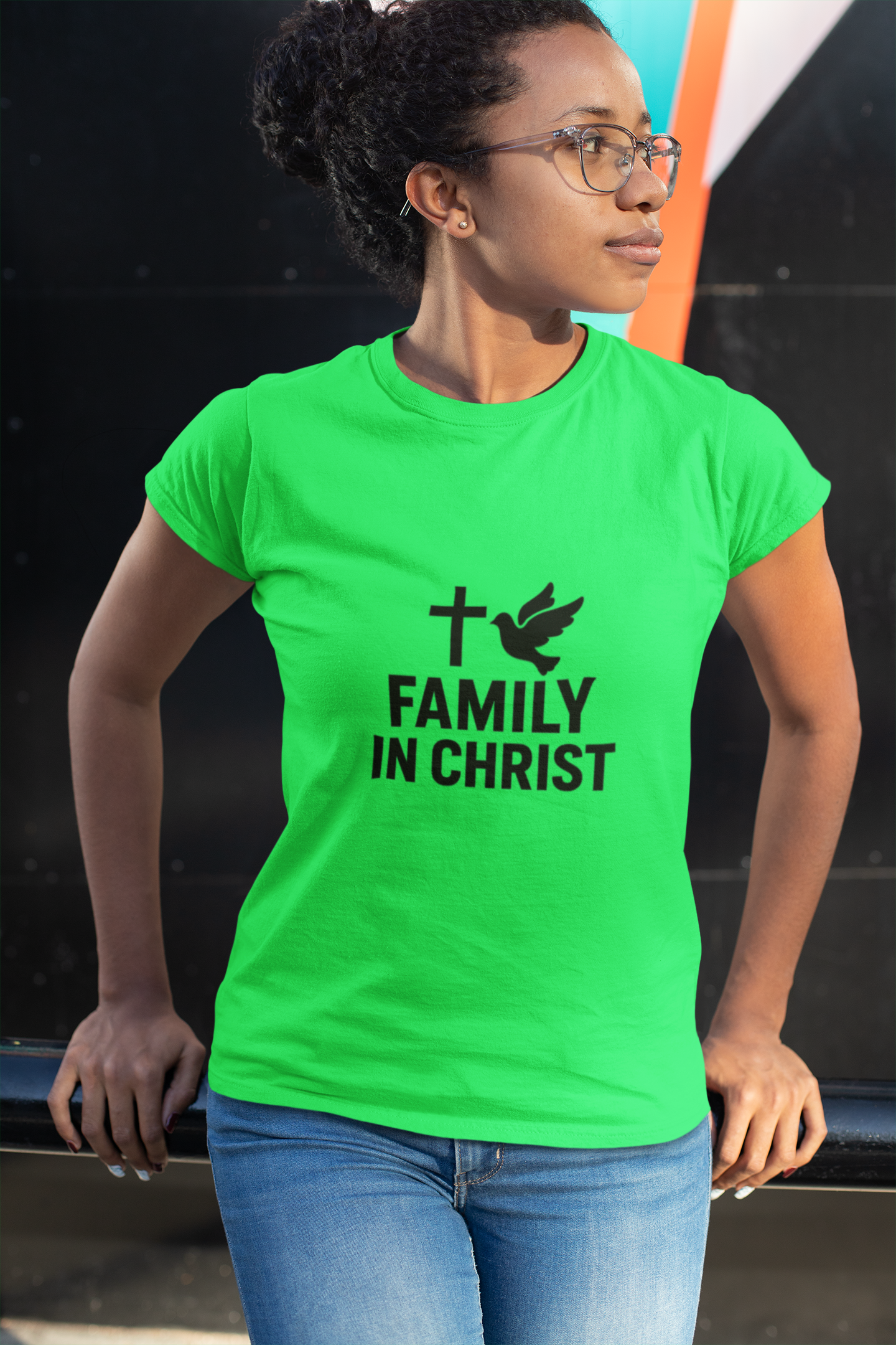 Faith-Inspired Family T-Shirt, Christian Gift, Unisex Tee for Family Events, Church Outfits, Religious Apparel