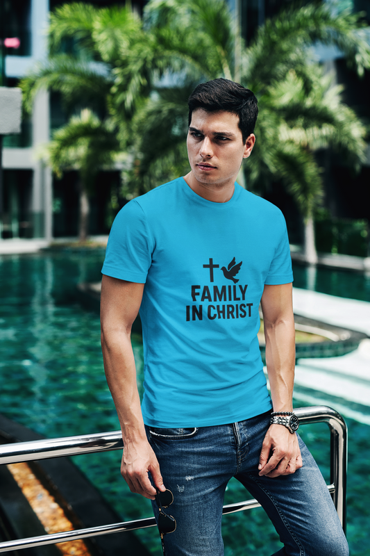 Faith-Inspired Family T-Shirt, Christian Gift, Unisex Tee for Family Events, Church Outfits, Religious Apparel